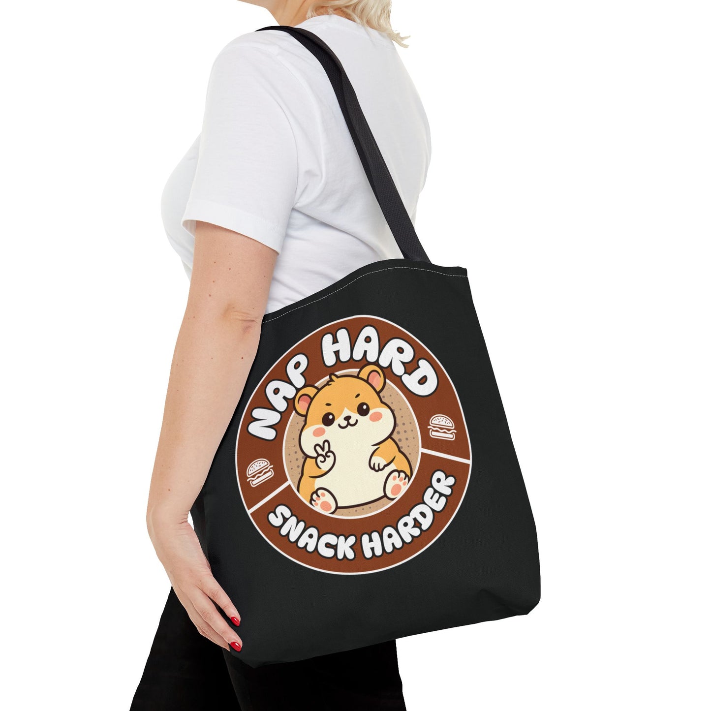 Snack Harder Tote Bag