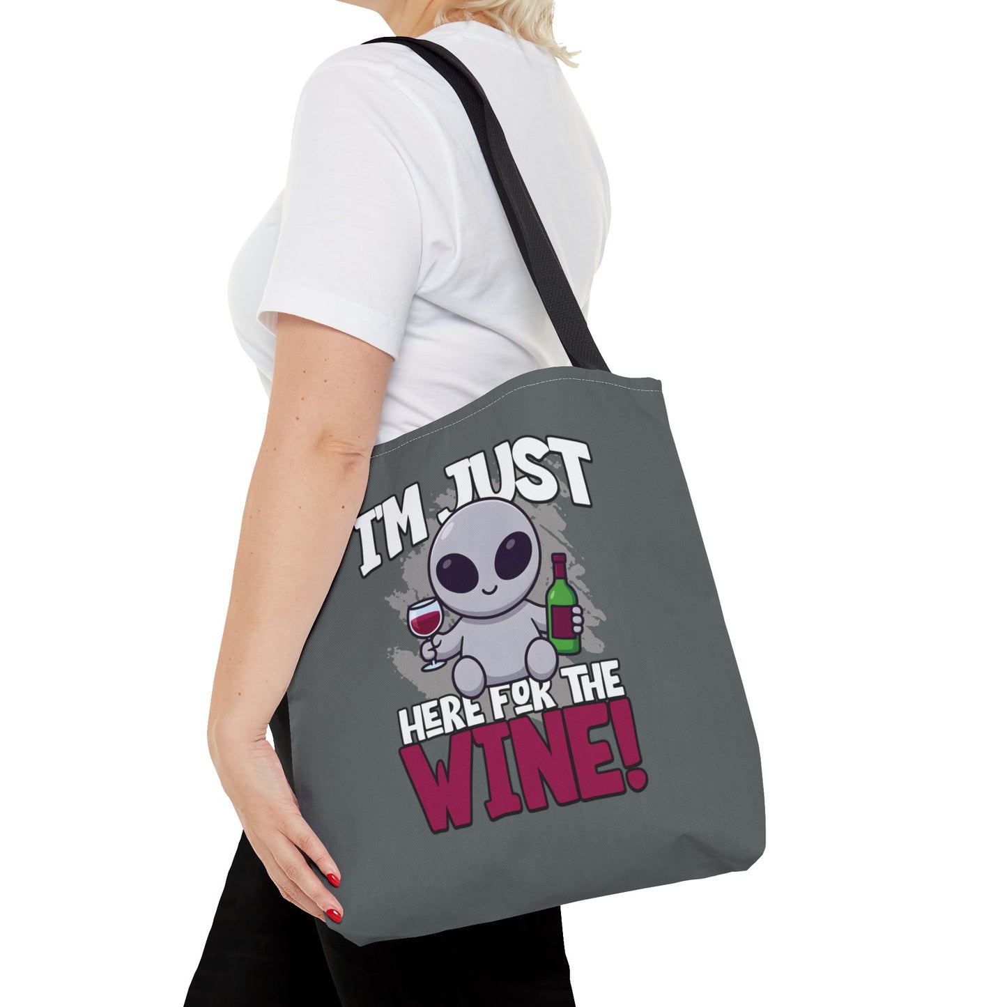 Alien Wine Lover Tote Bag