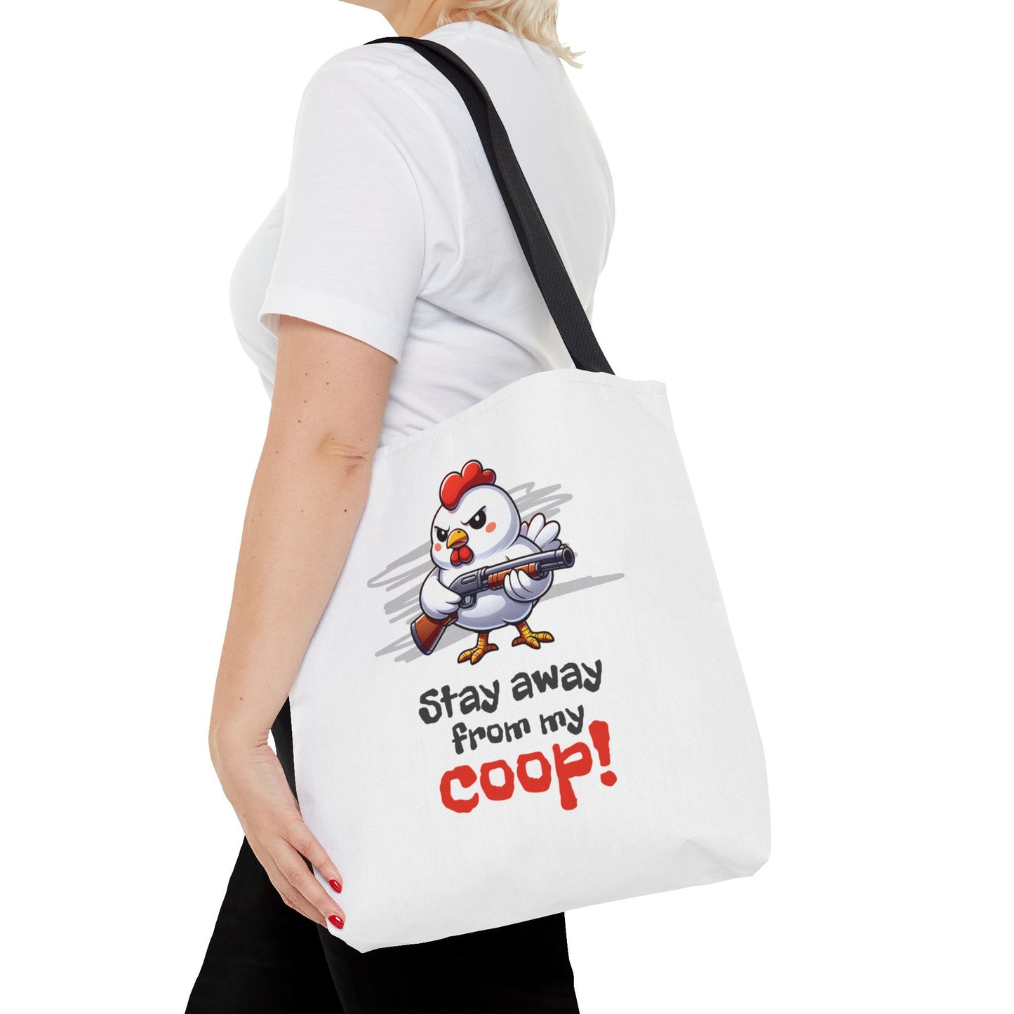 Armed Chicken Tote Bag