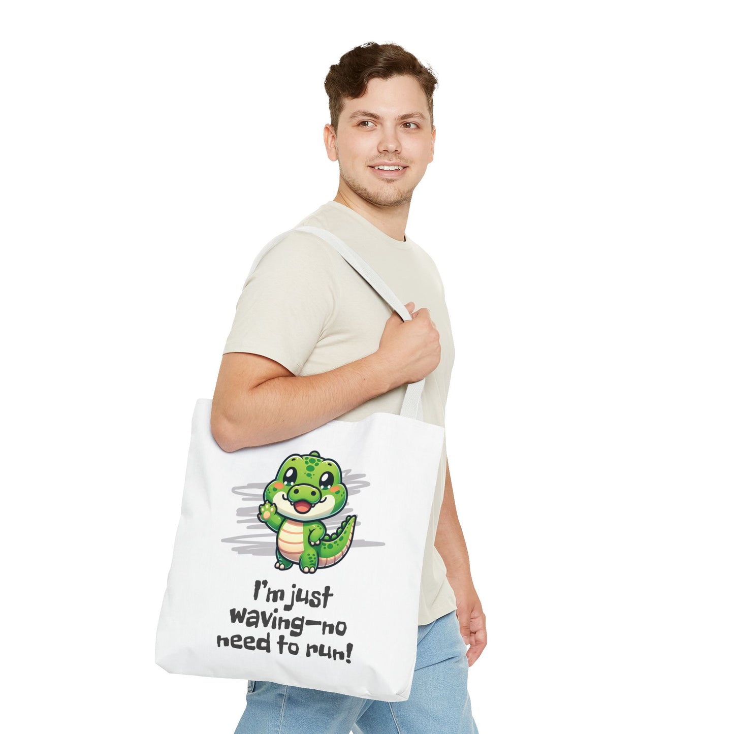 Waving Croc Tote Bag