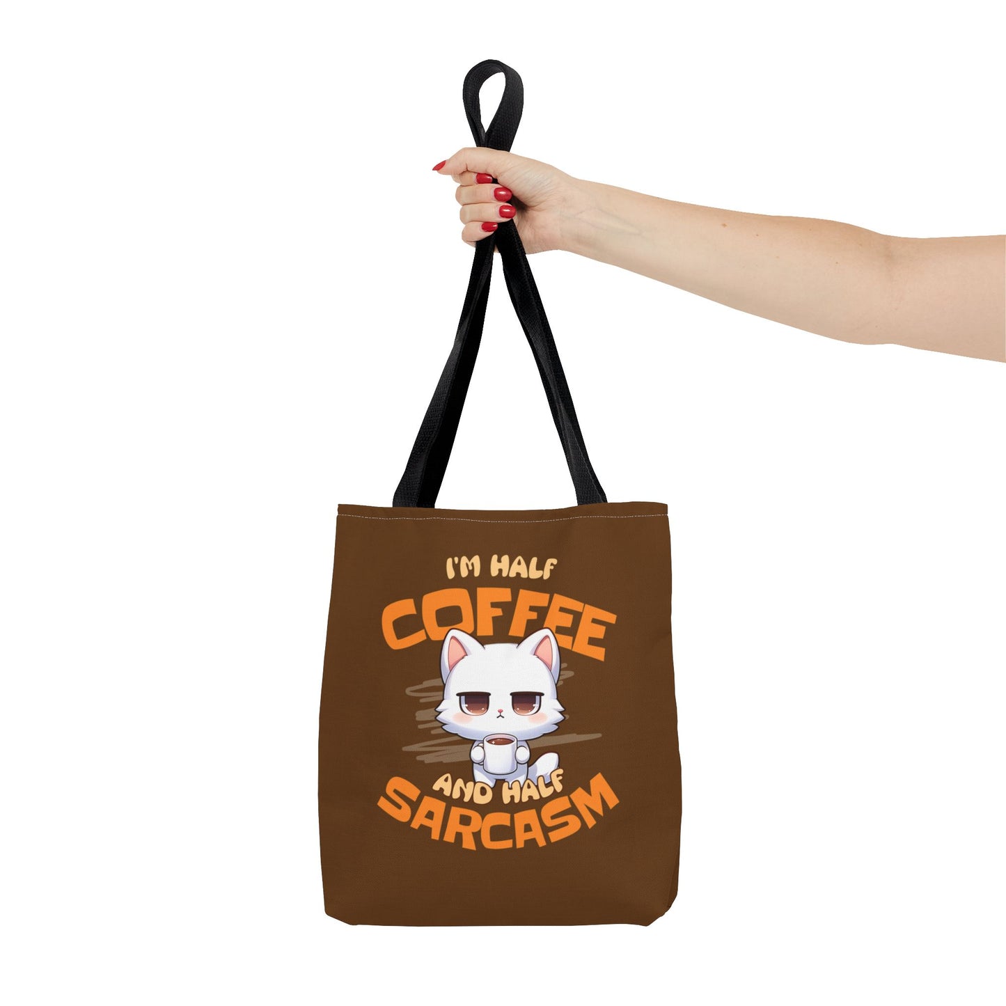 Half Coffee, Half Sarcasm Tote Bag