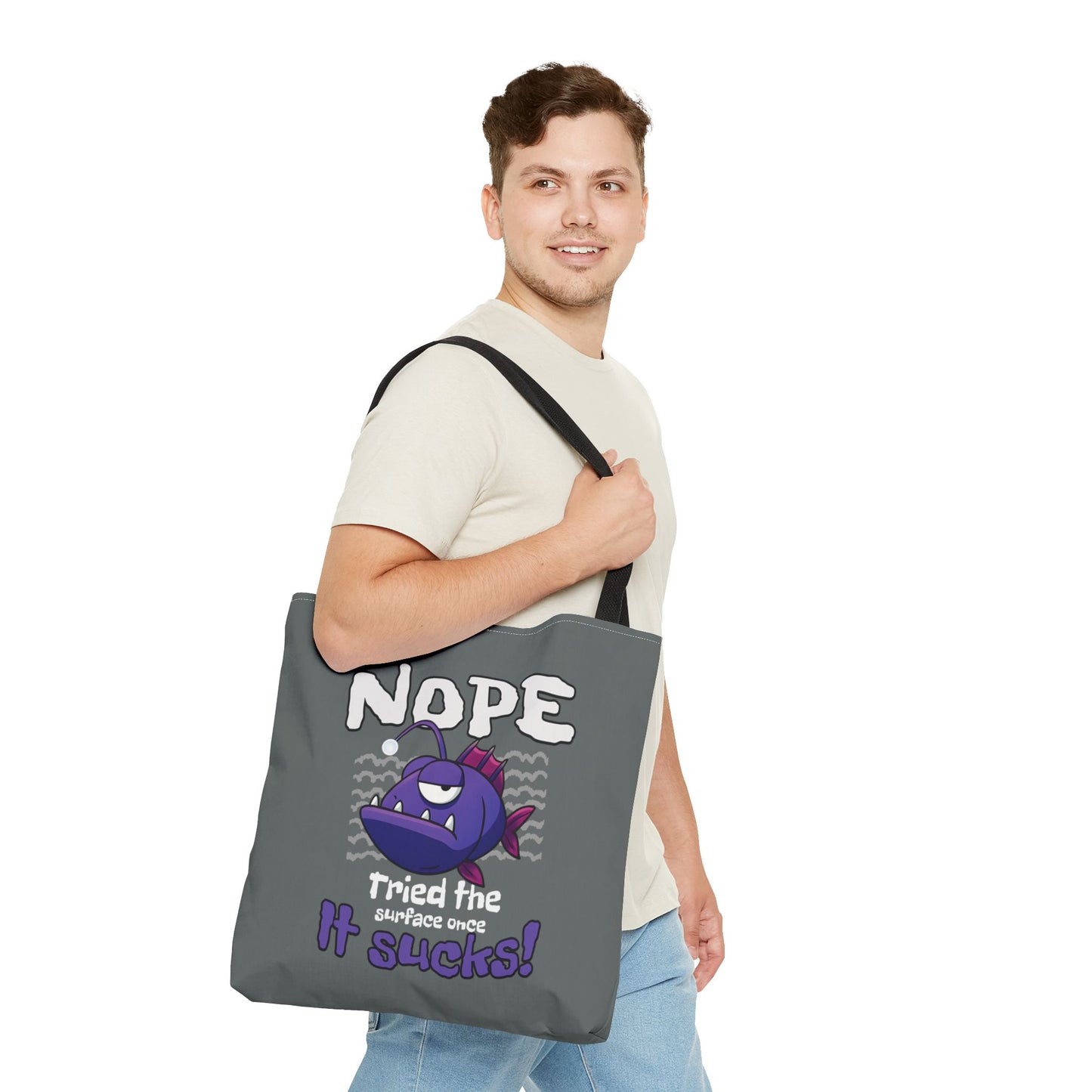 Anti-Social Anglerfish Tote Bag