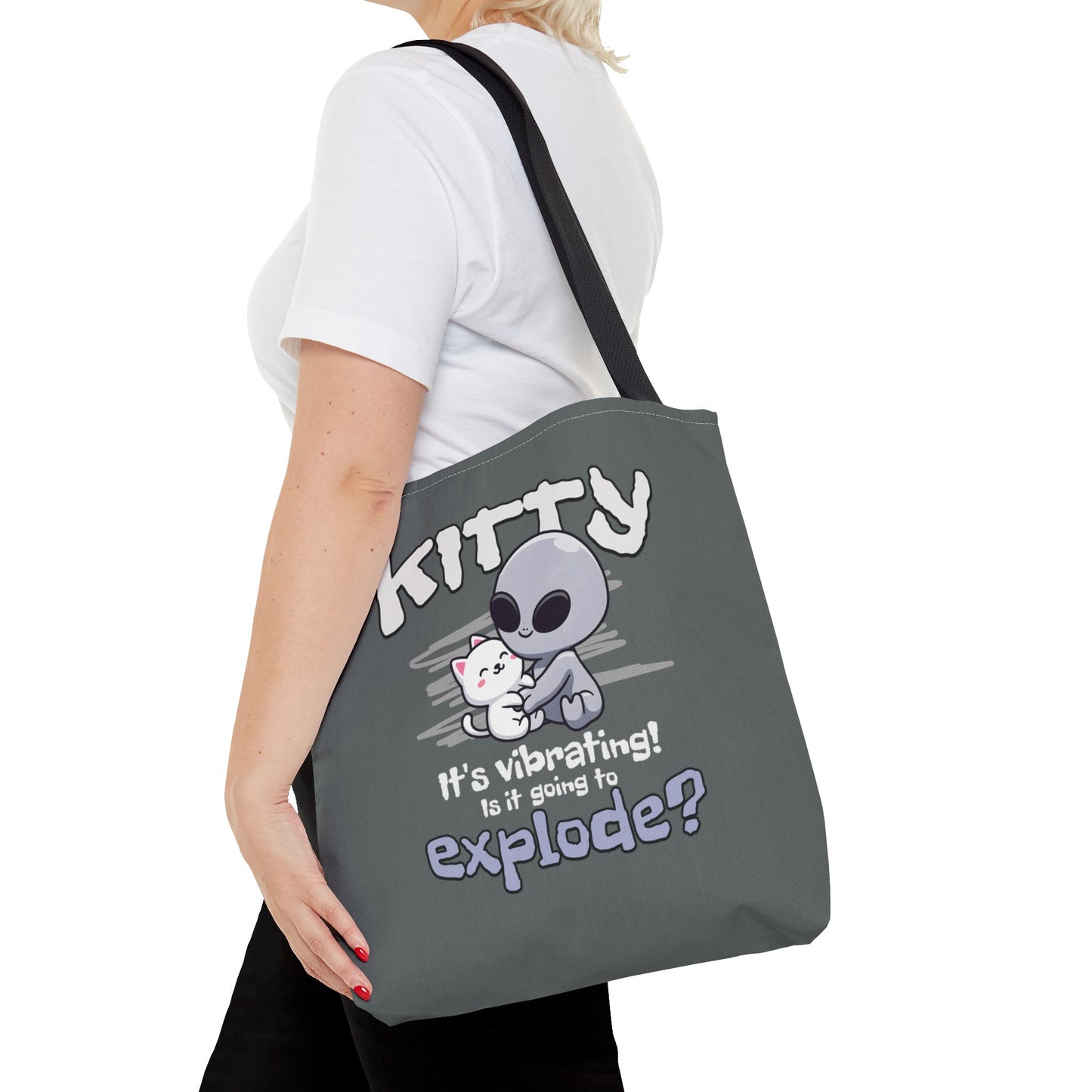 Vibrating Kitty Tote Bag