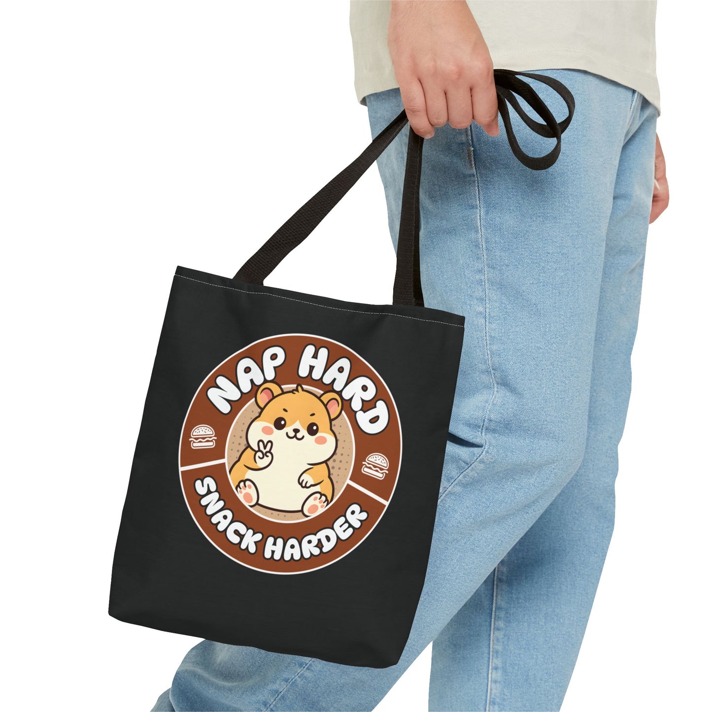 Snack Harder Tote Bag