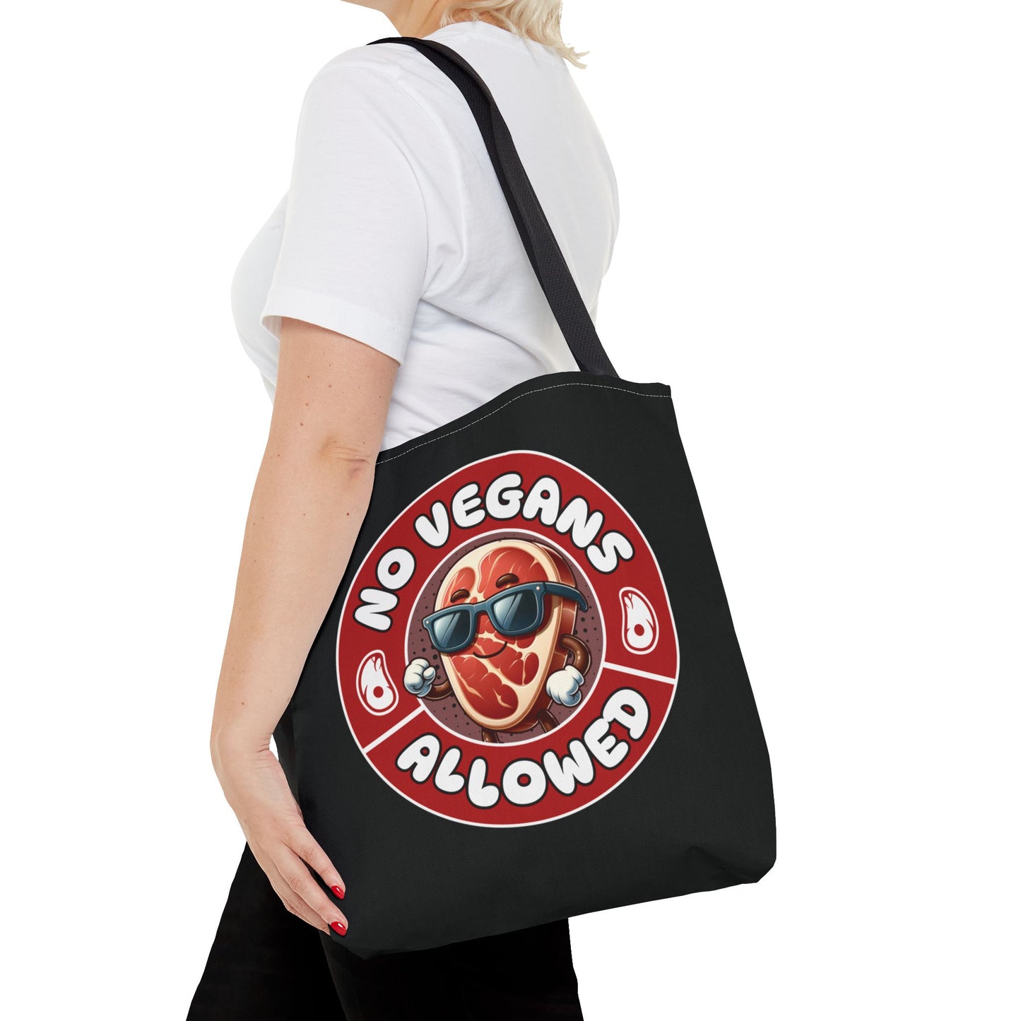No Vegans Tote Bag