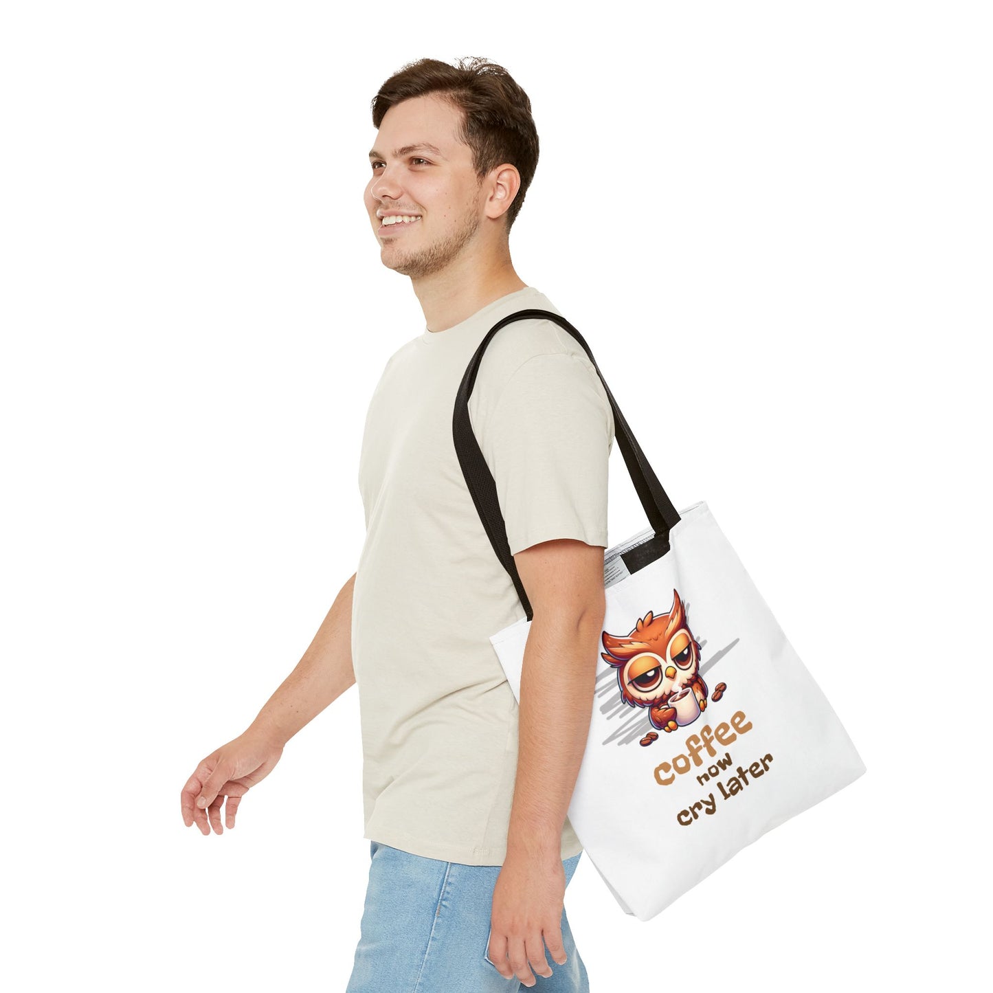 Coffee Now Cry Later Tote Bag