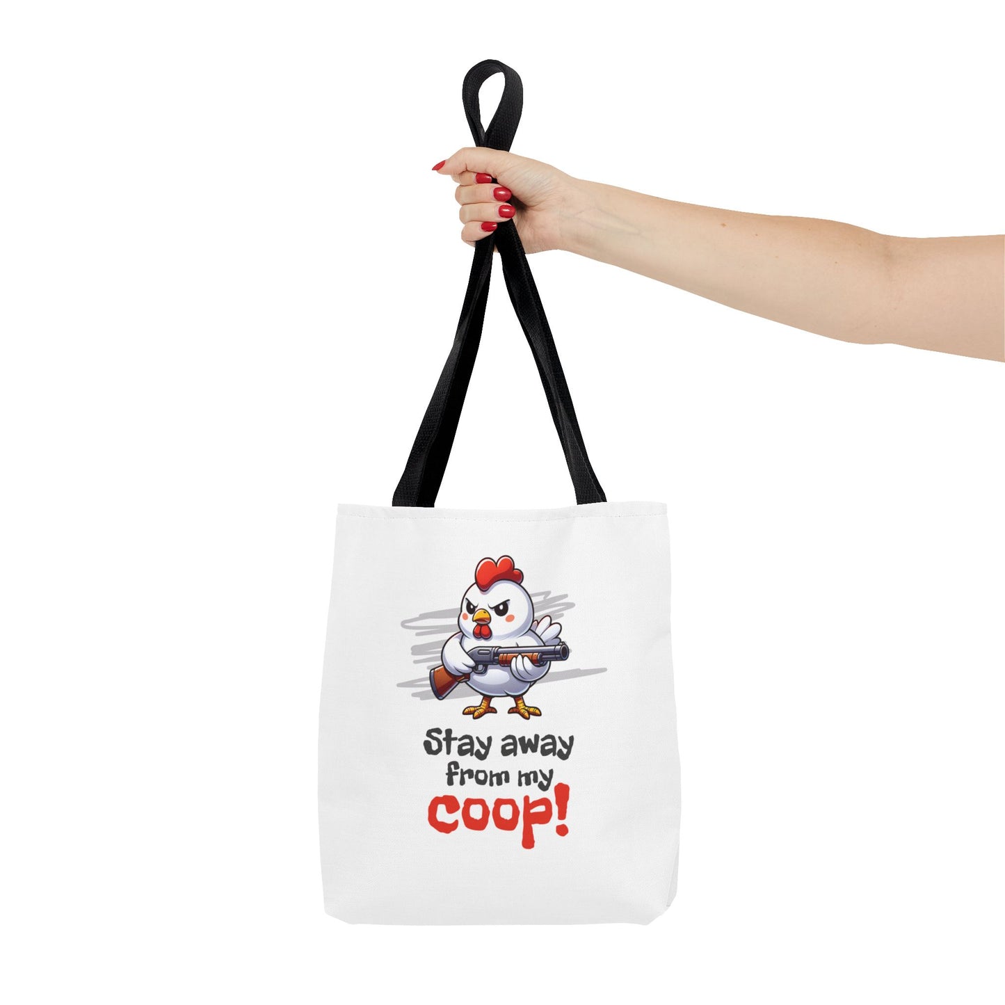 Armed Chicken Tote Bag