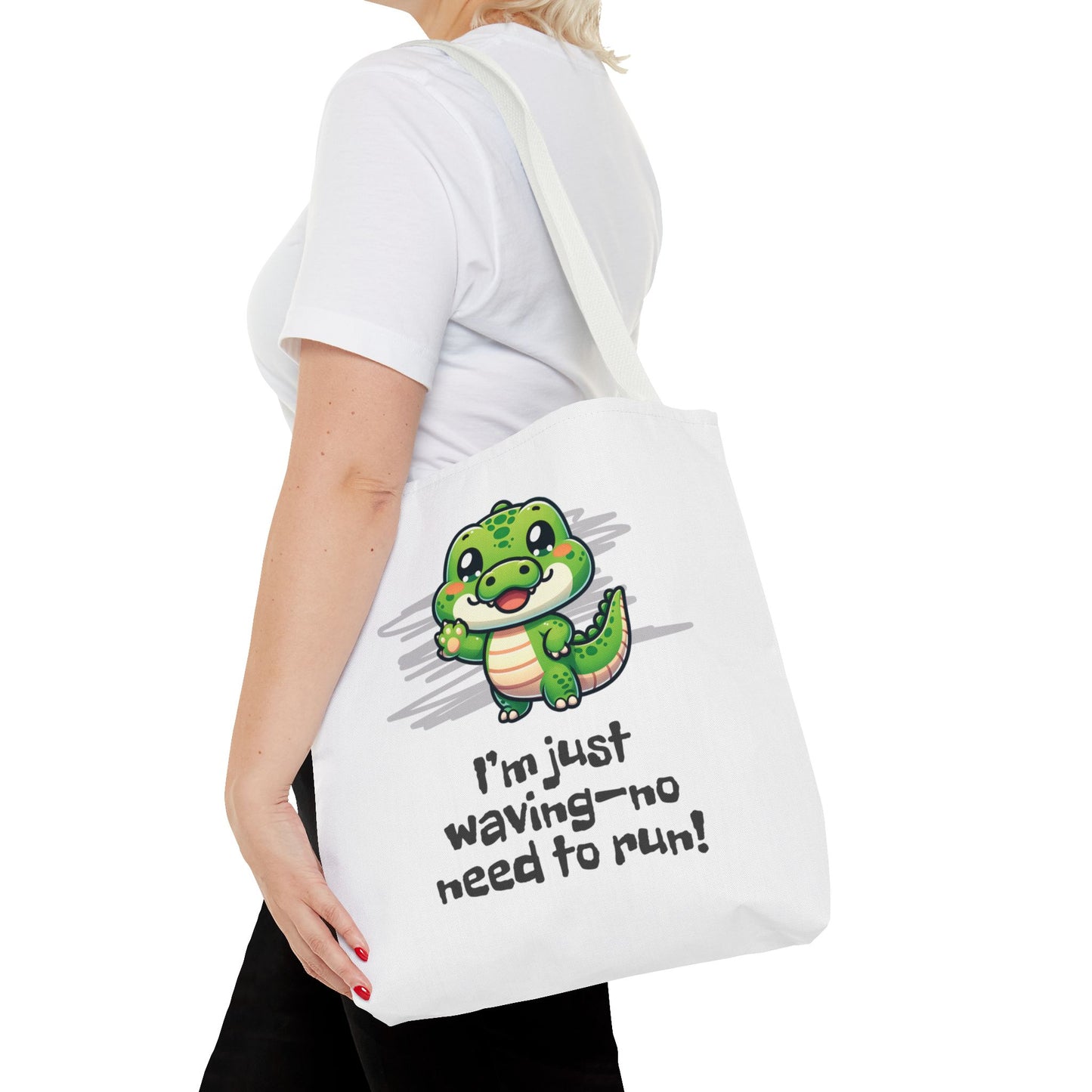 Waving Croc Tote Bag