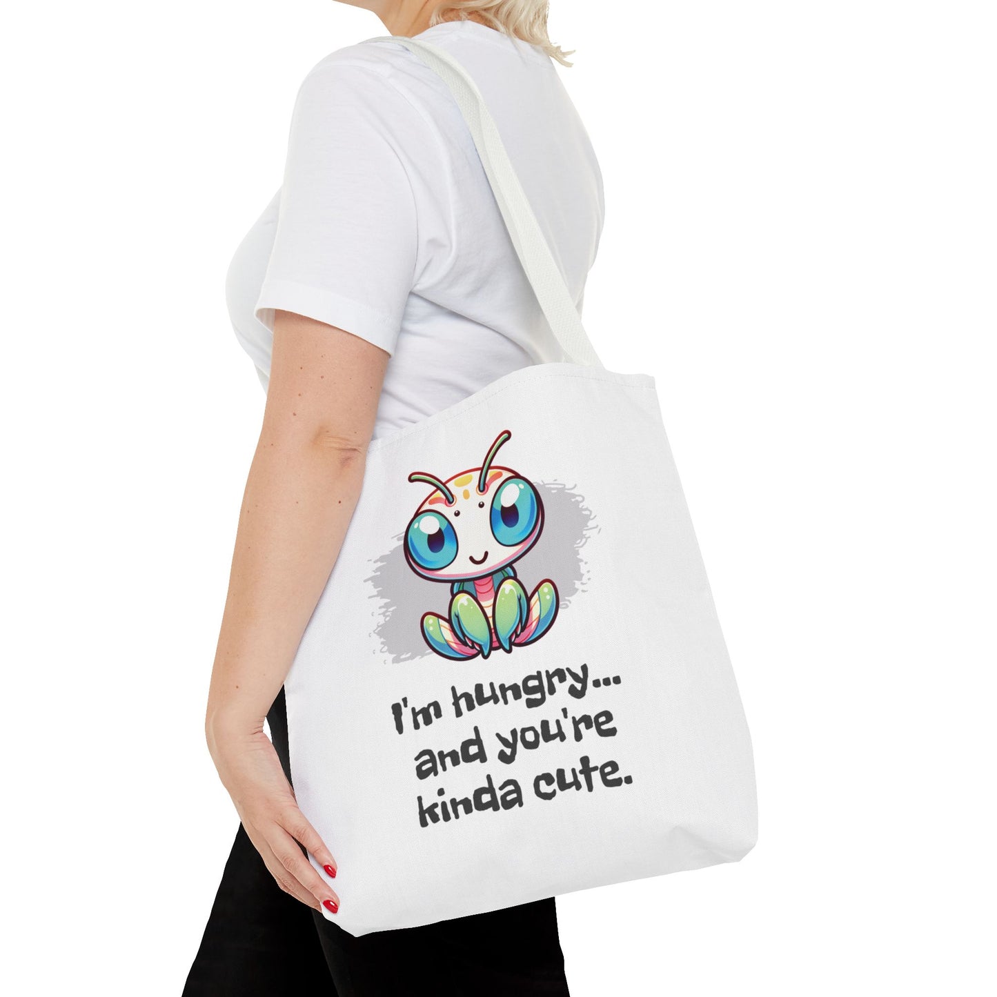 Flirting Mantis Tote Bag