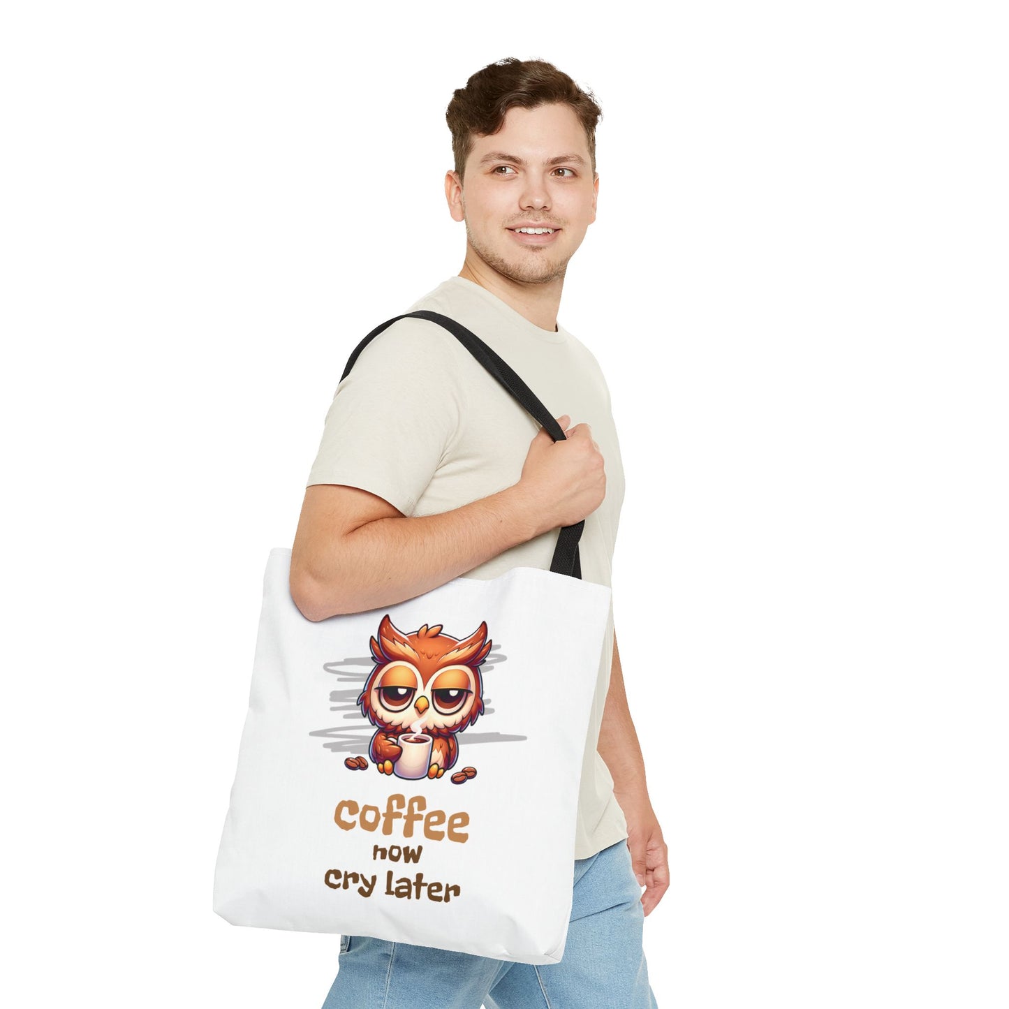 Coffee Now Cry Later Tote Bag