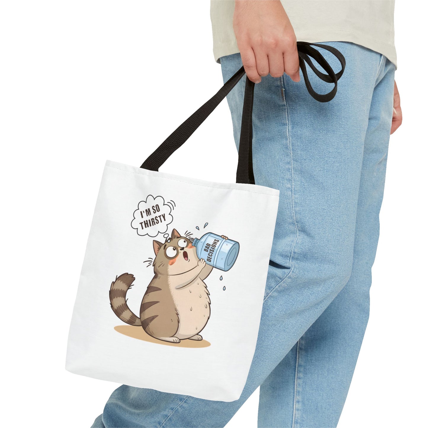 Thirsty Cat Tote Bag
