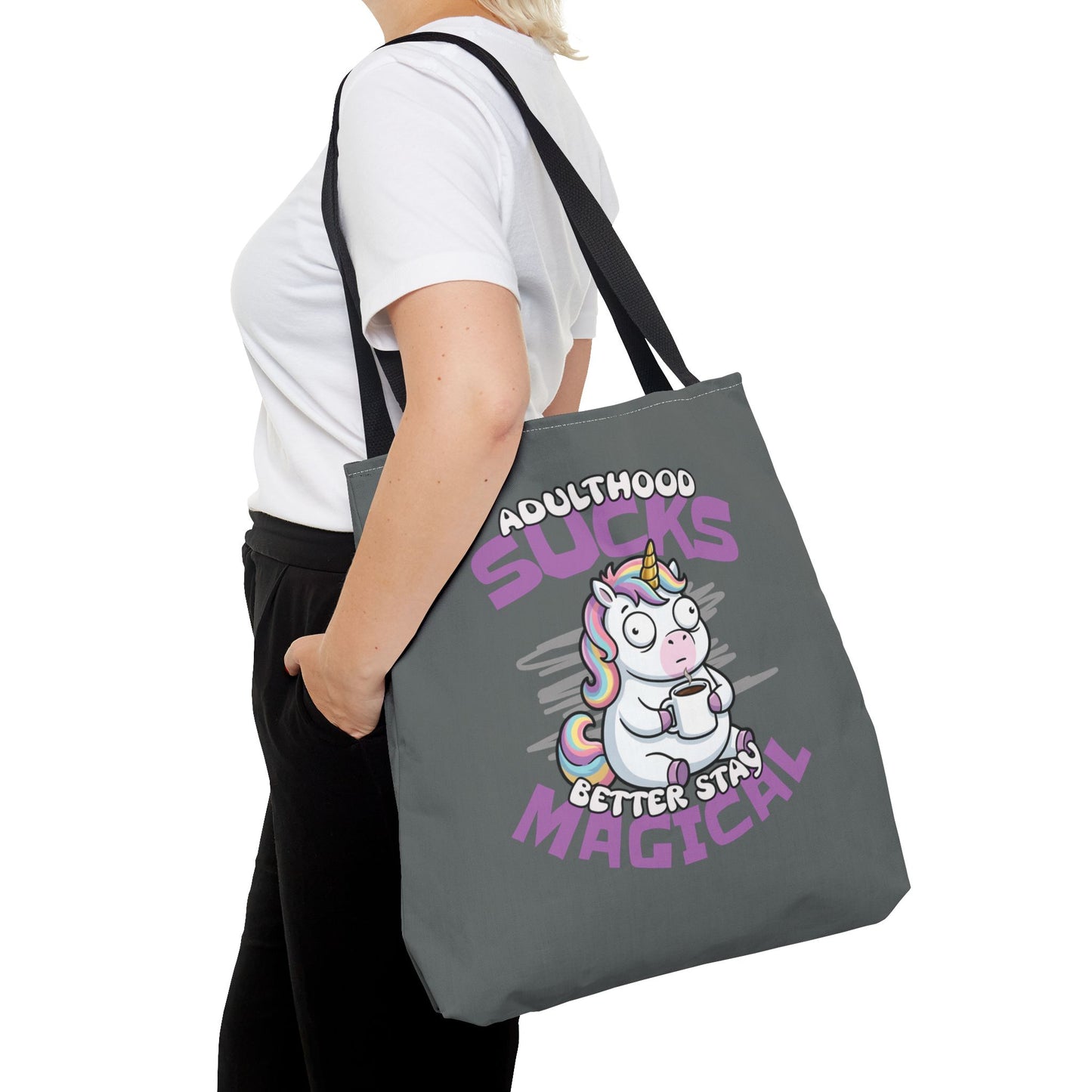Tired Unicorn Tote Bag
