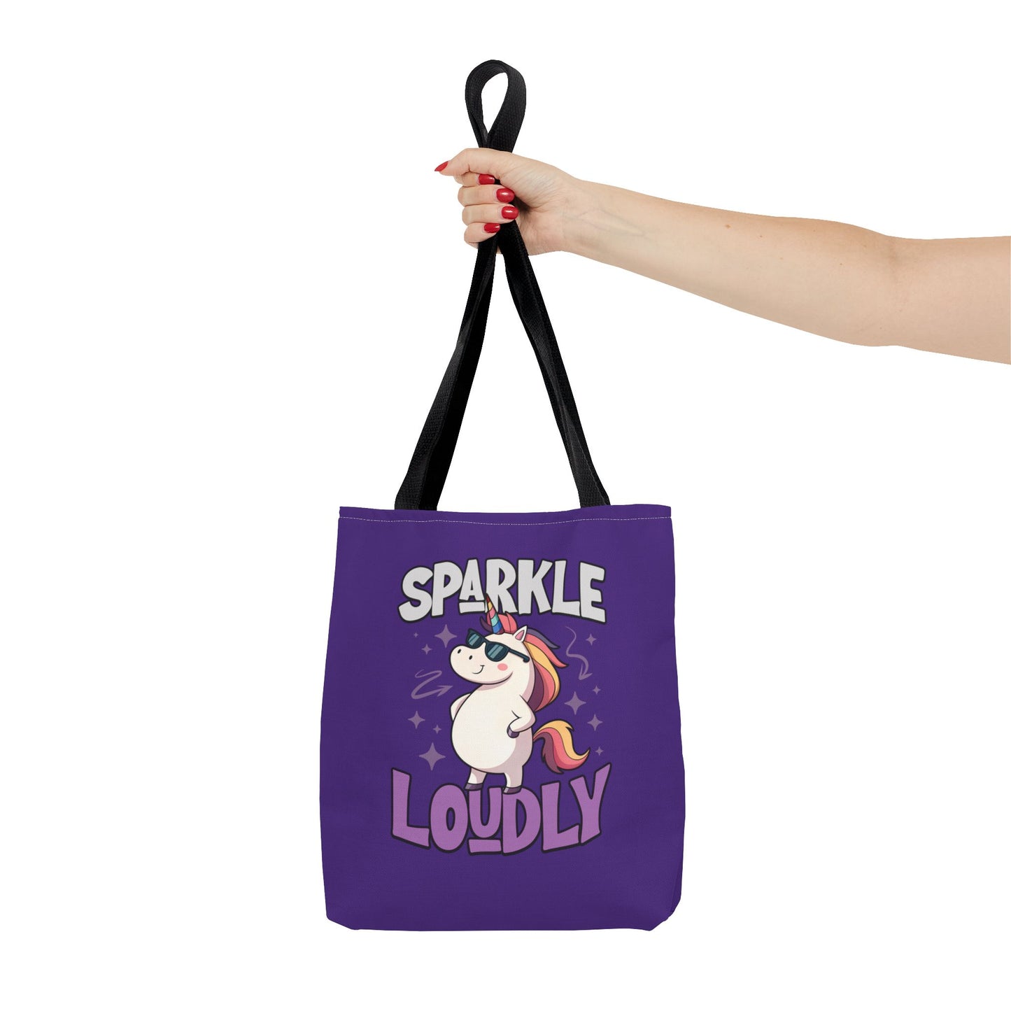 Sparkle Loudly Tote Bag