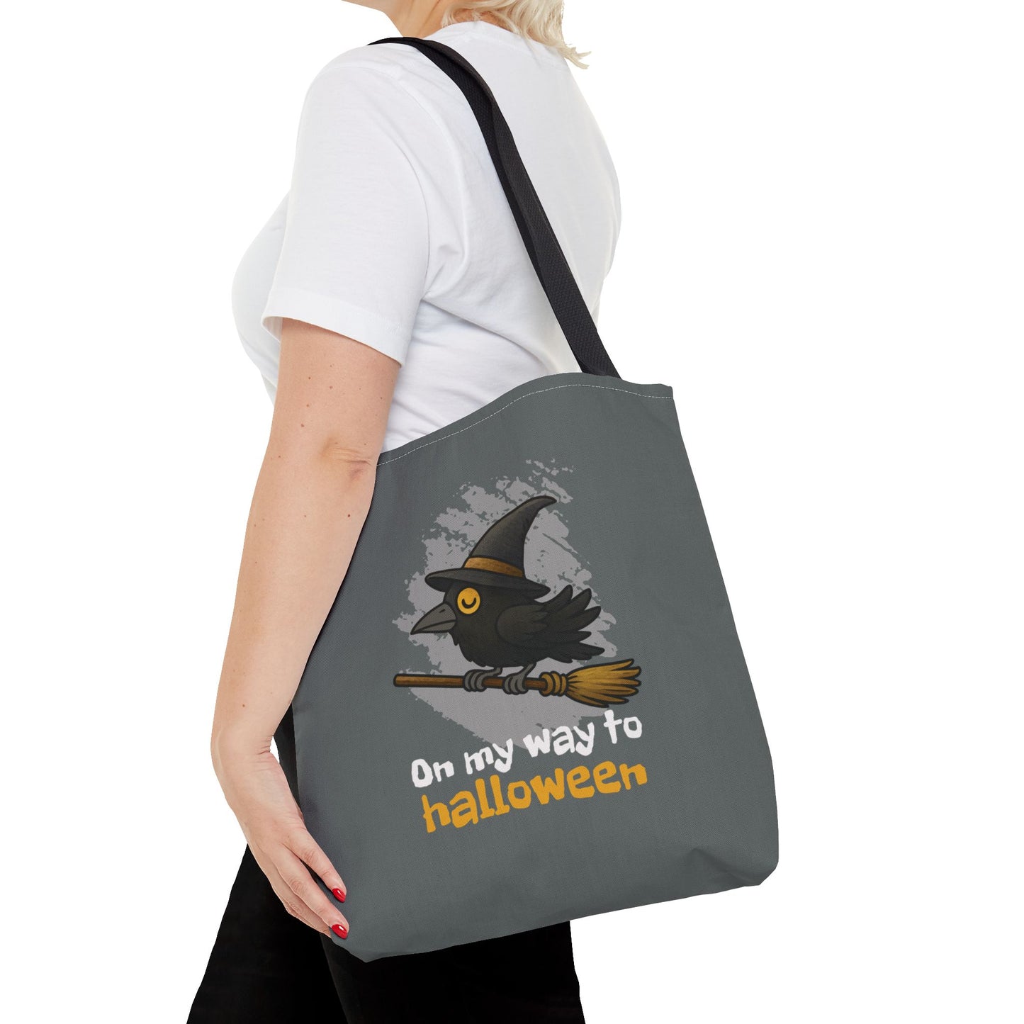 Broomstick Crow Tote Bag