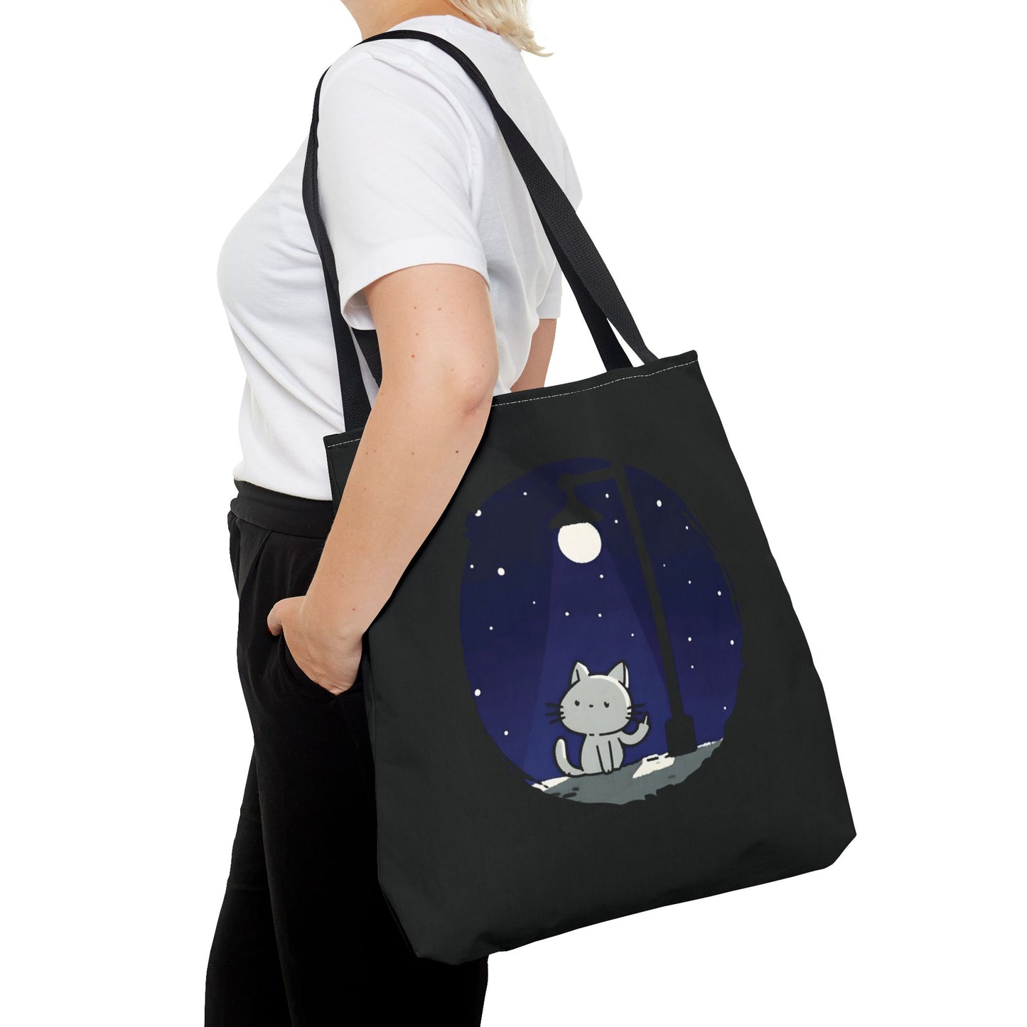Midnight Kitty Tote Bag