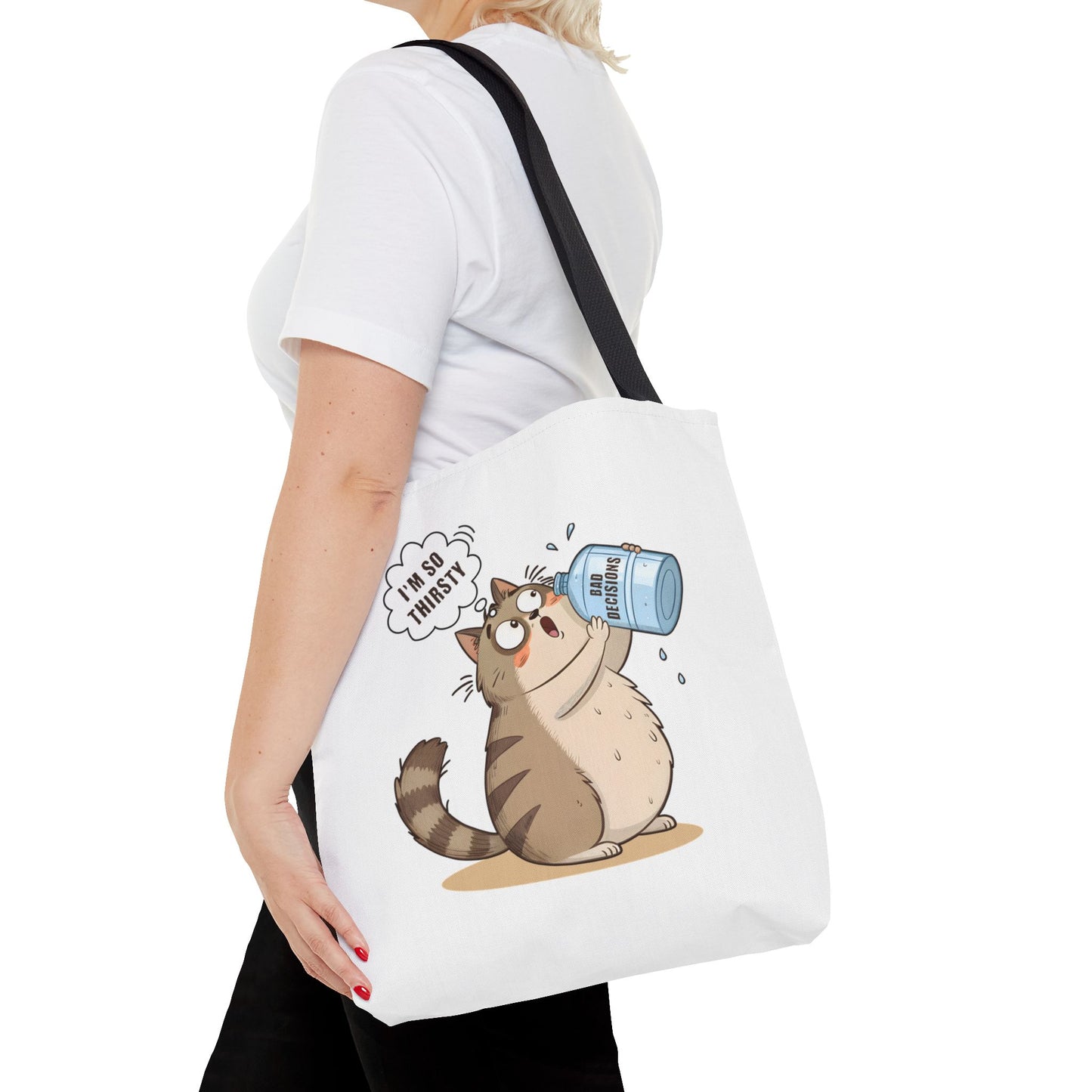 Thirsty Cat Tote Bag