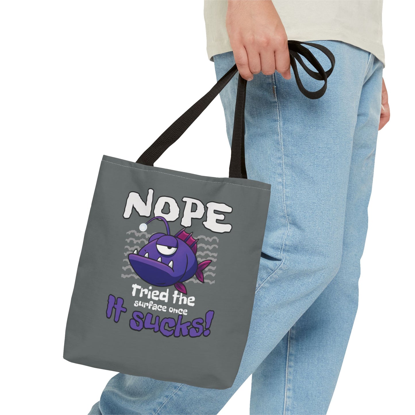 Anti-Social Anglerfish Tote Bag