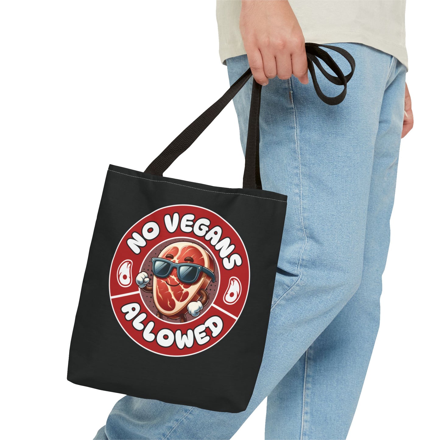 No Vegans Tote Bag