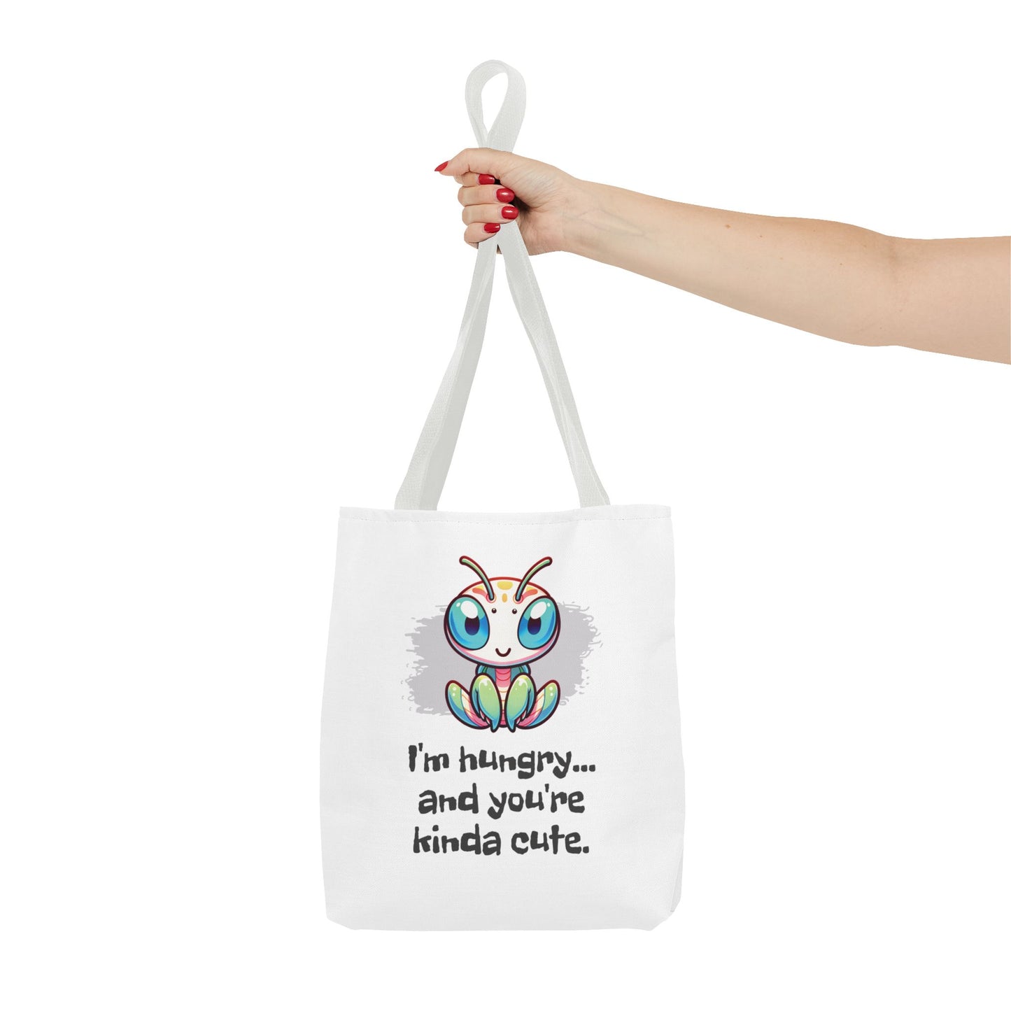 Flirting Mantis Tote Bag