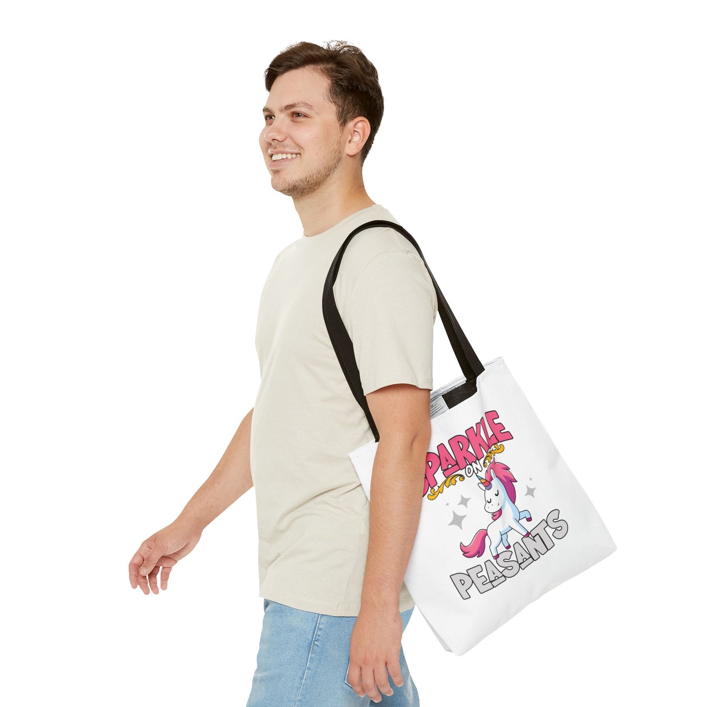Sparkle On, Peasants Tote Bag