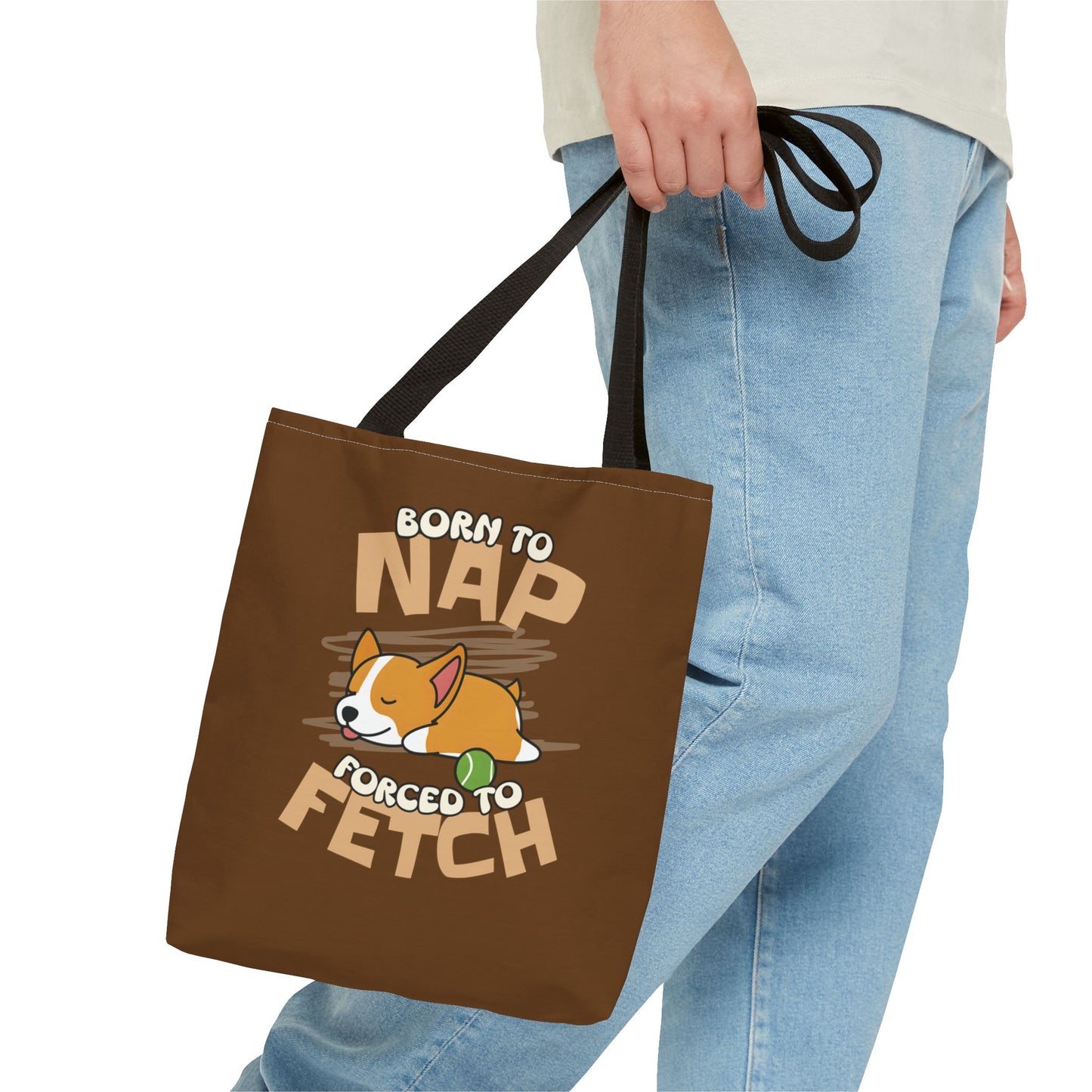 Born to Nap Corgi Tote Bag
