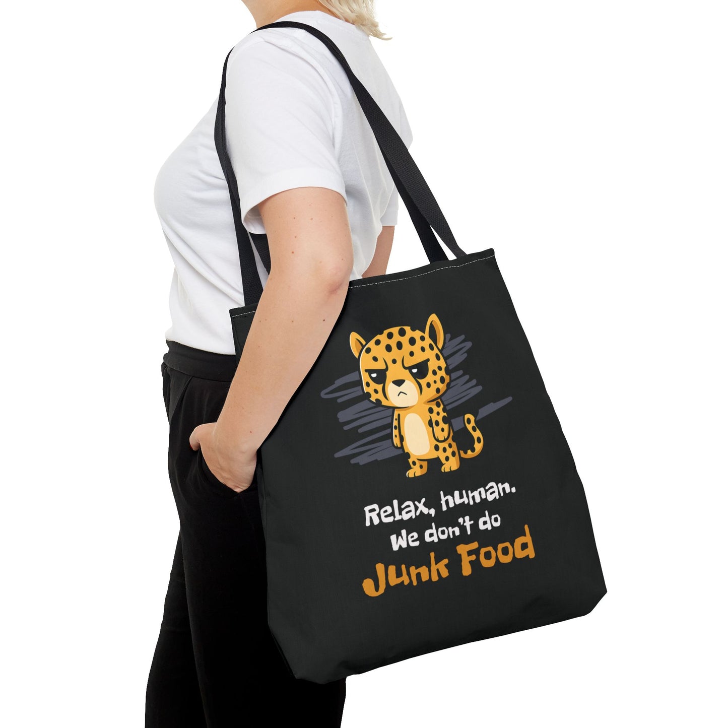 Junk Food Cheetah Tote Bag