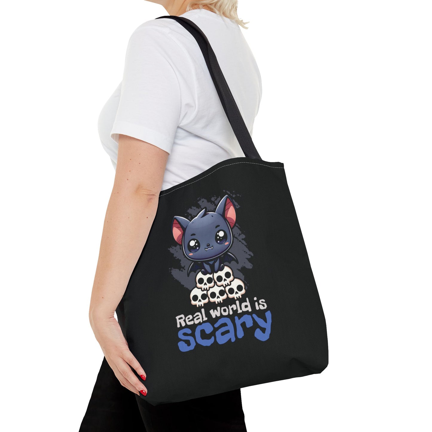Real World Is Scary Tote Bag