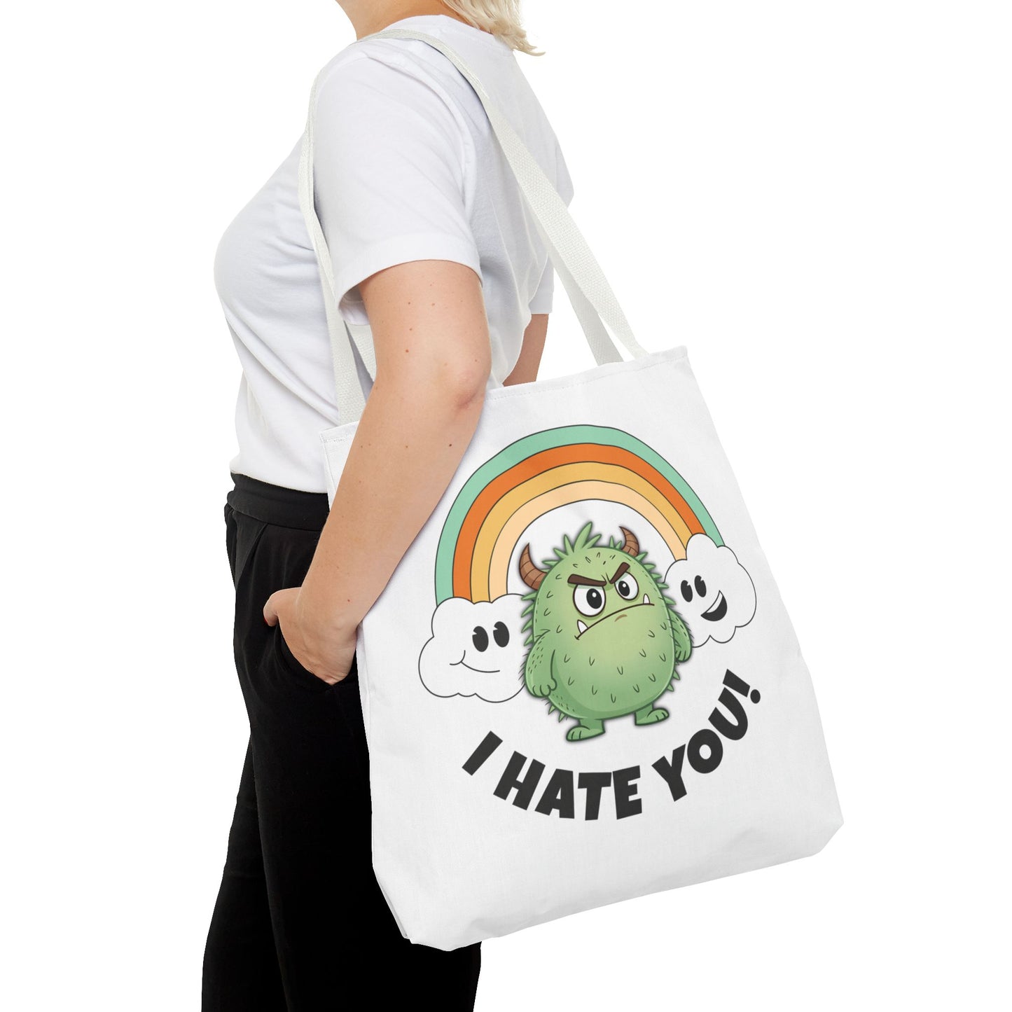 Annoyed Monster Tote Bag