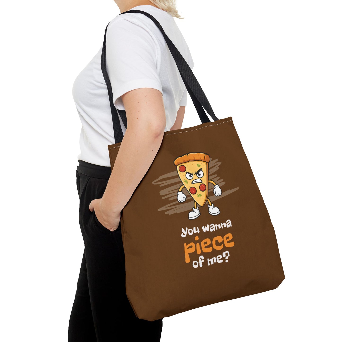 Tough Pizza Slice Tote Bag