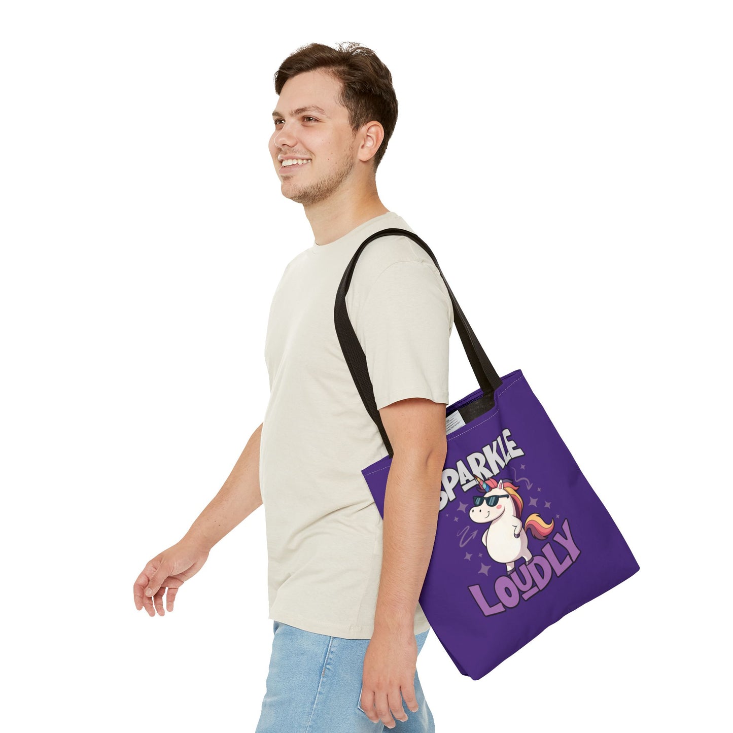 Sparkle Loudly Tote Bag