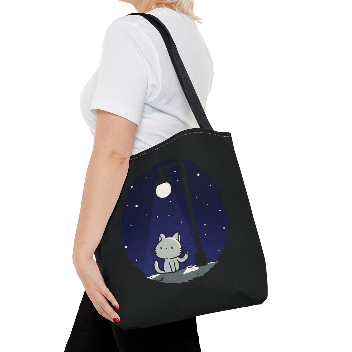 Midnight Kitty Tote Bag
