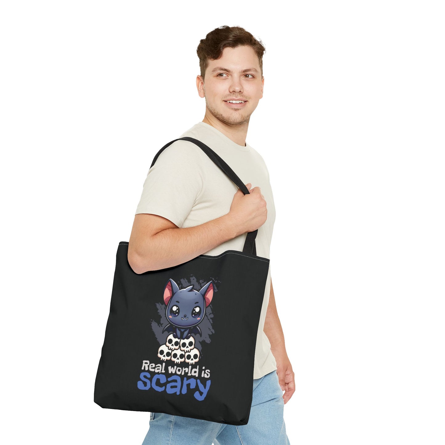 Real World Is Scary Tote Bag