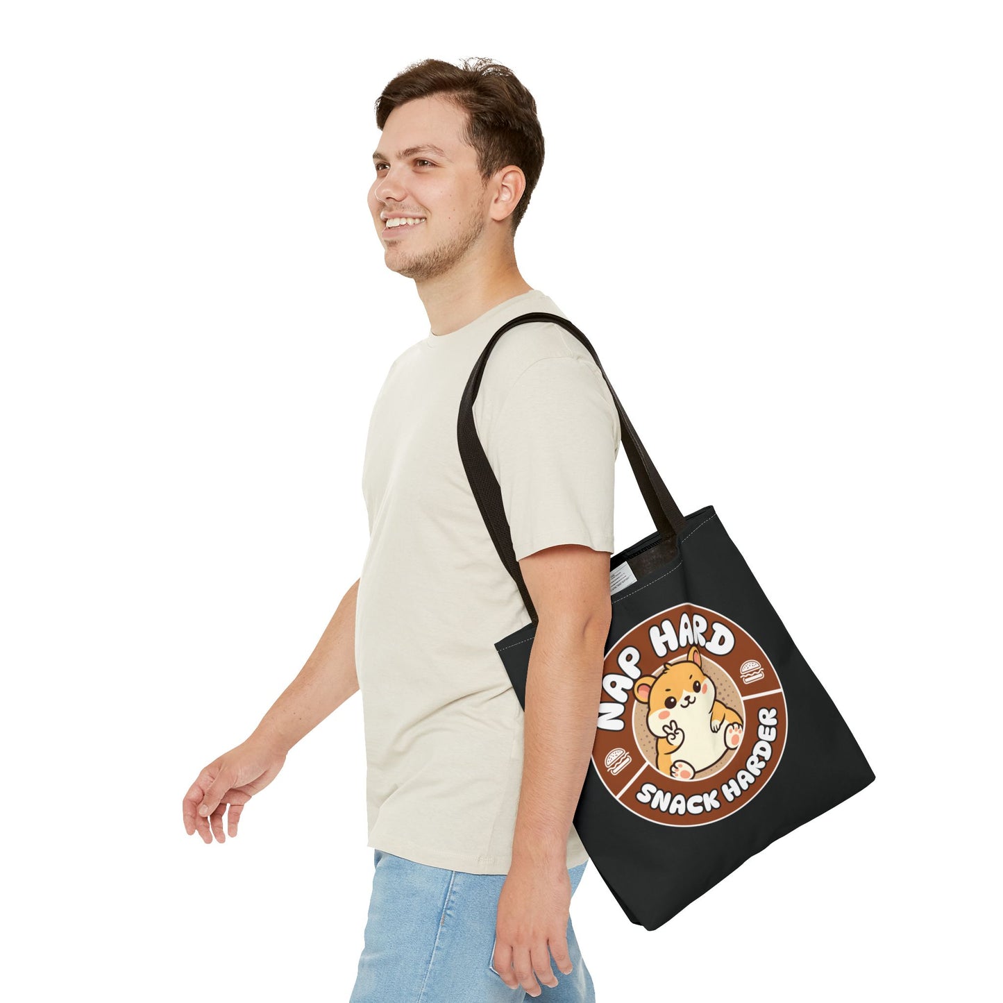 Snack Harder Tote Bag