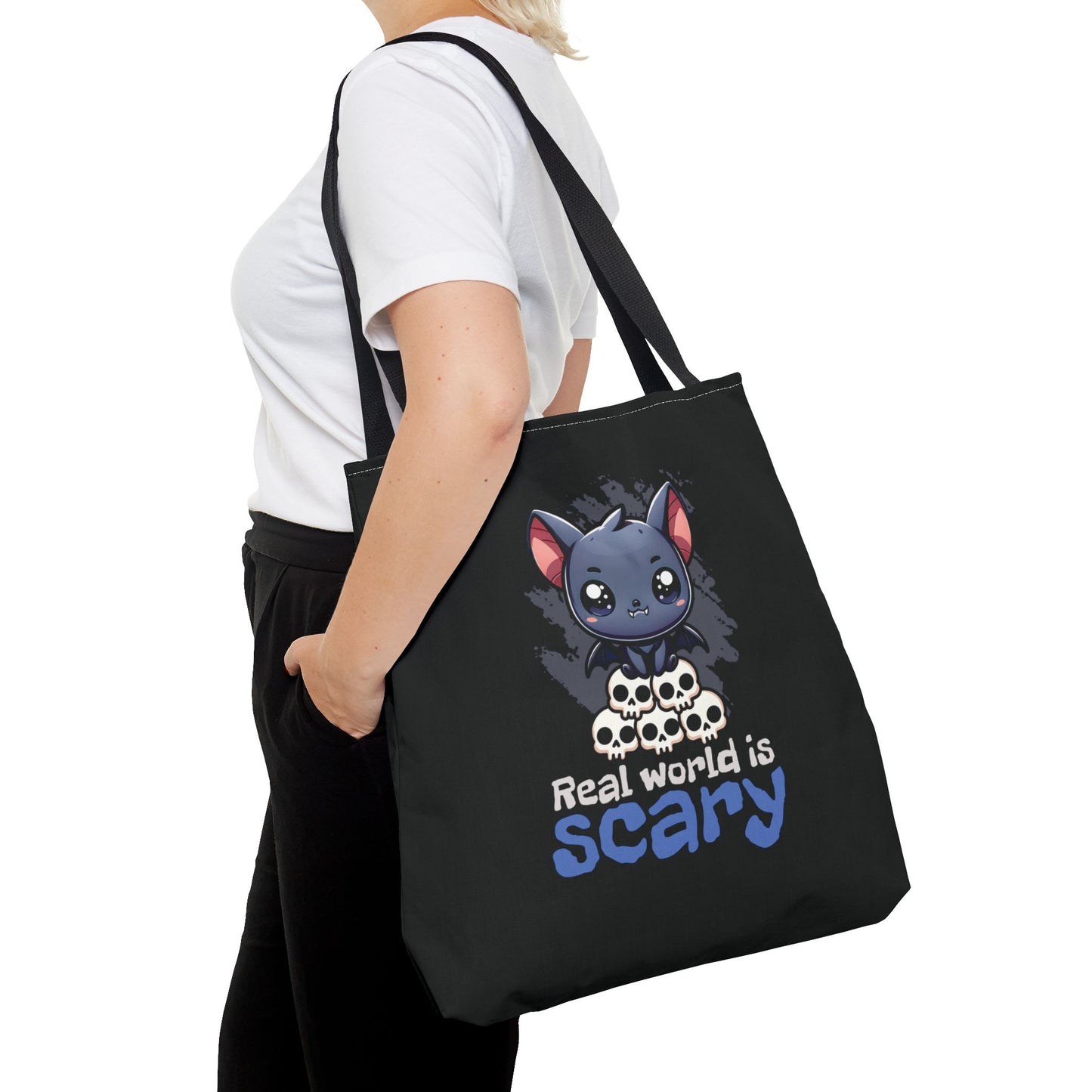 Real World Is Scary Tote Bag