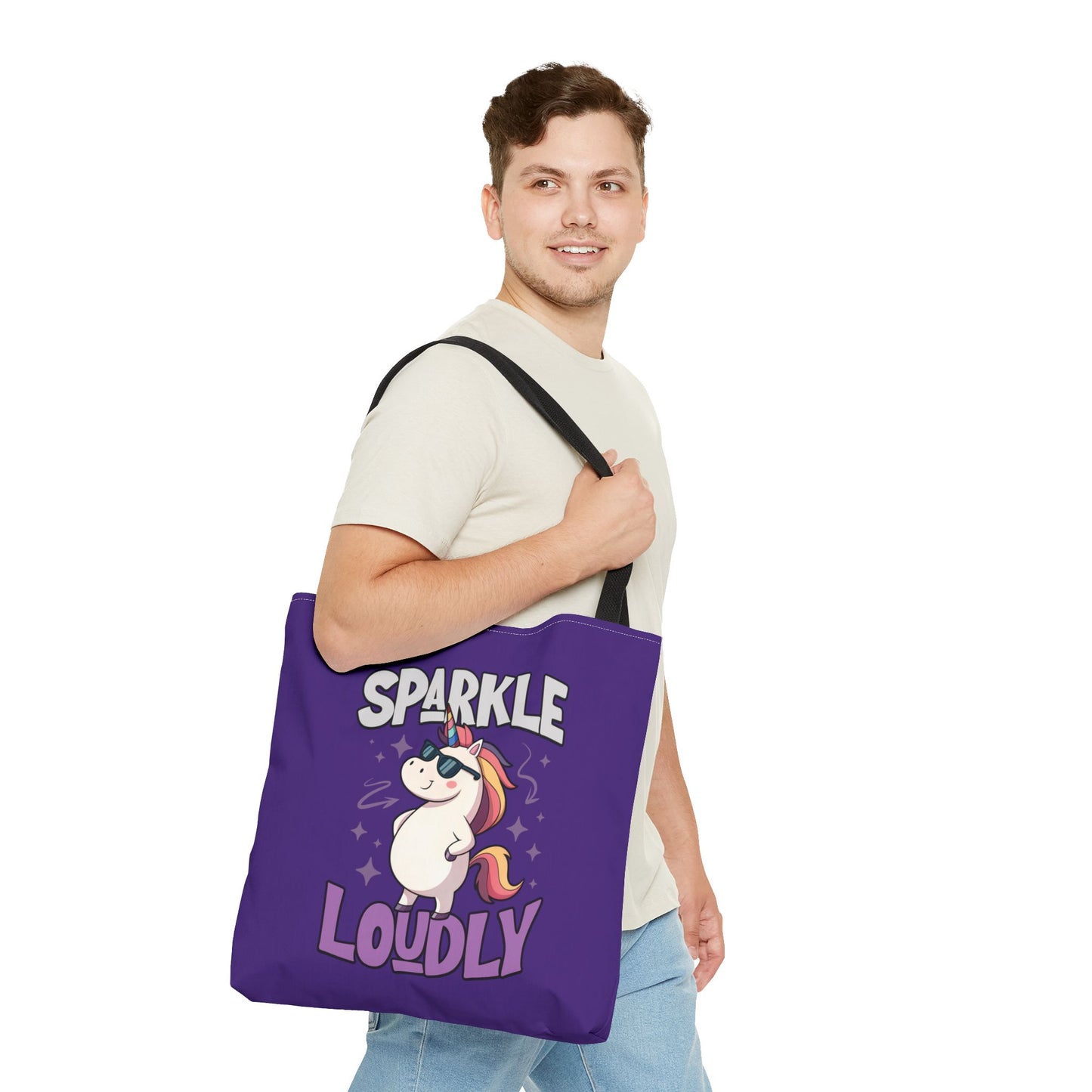 Sparkle Loudly Tote Bag