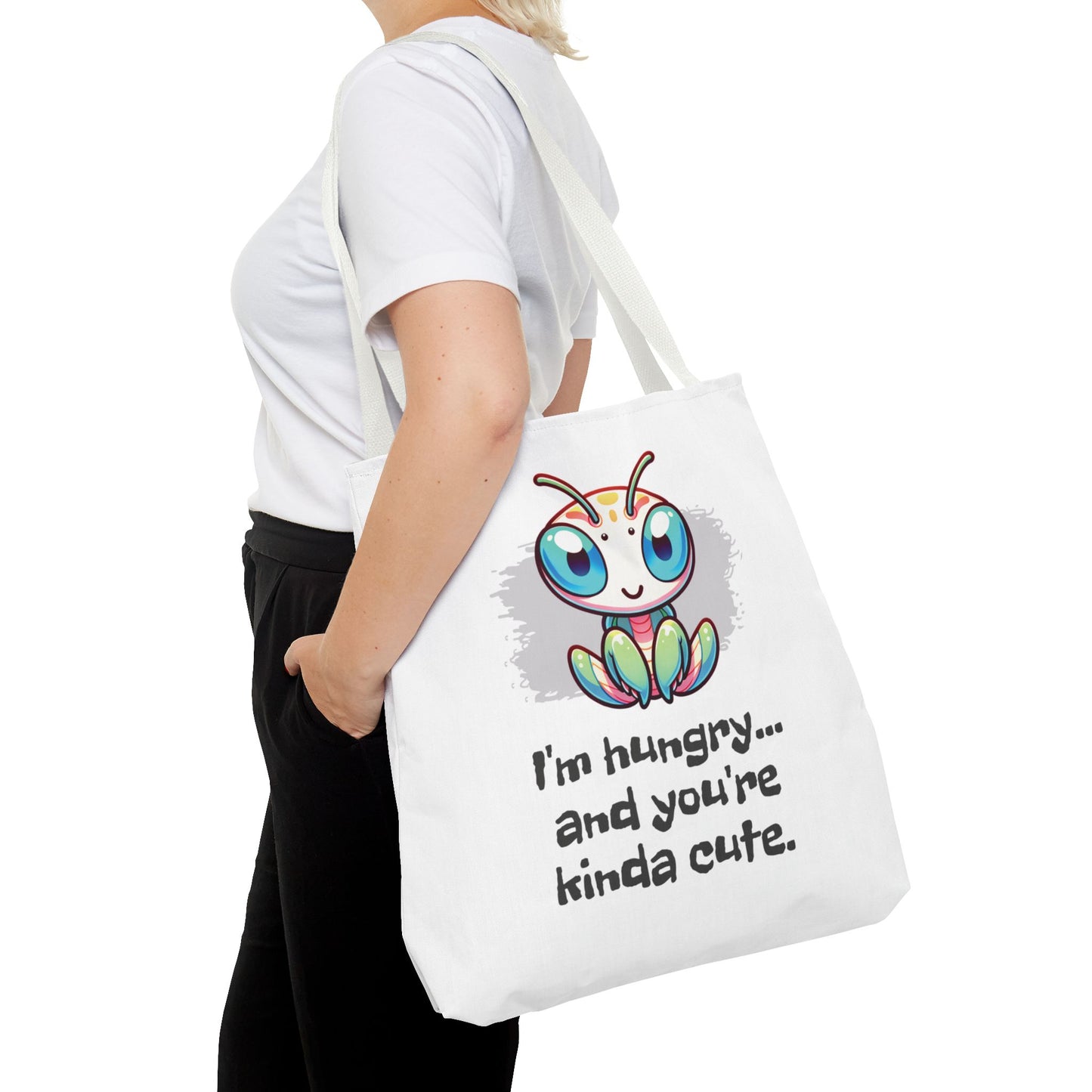 Flirting Mantis Tote Bag