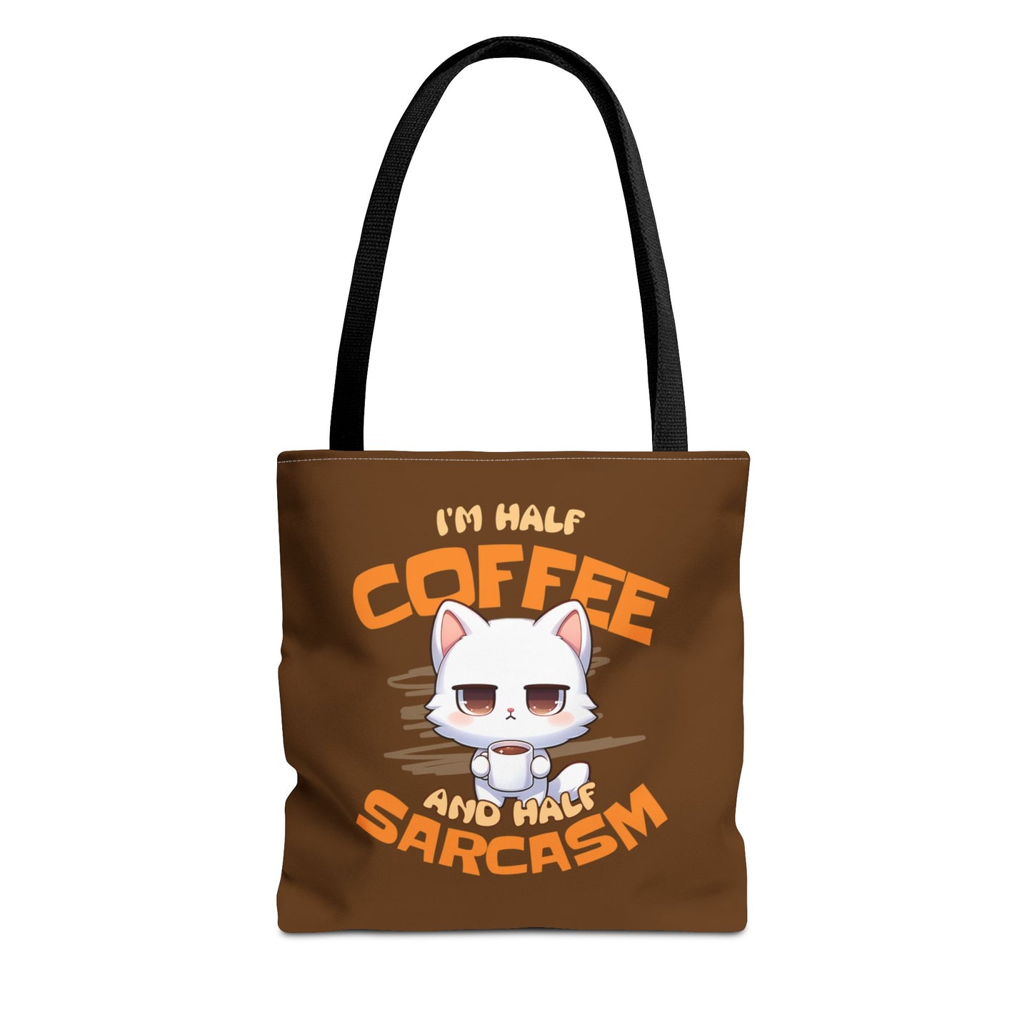 Half Coffee, Half Sarcasm Tote Bag