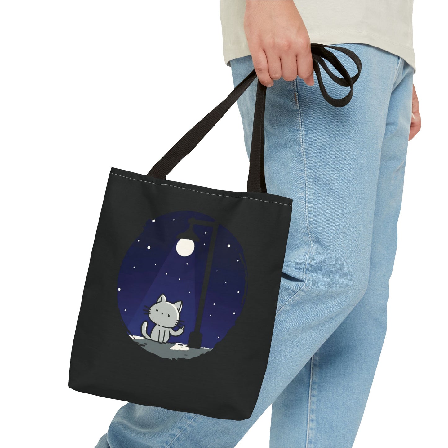 Midnight Kitty Tote Bag