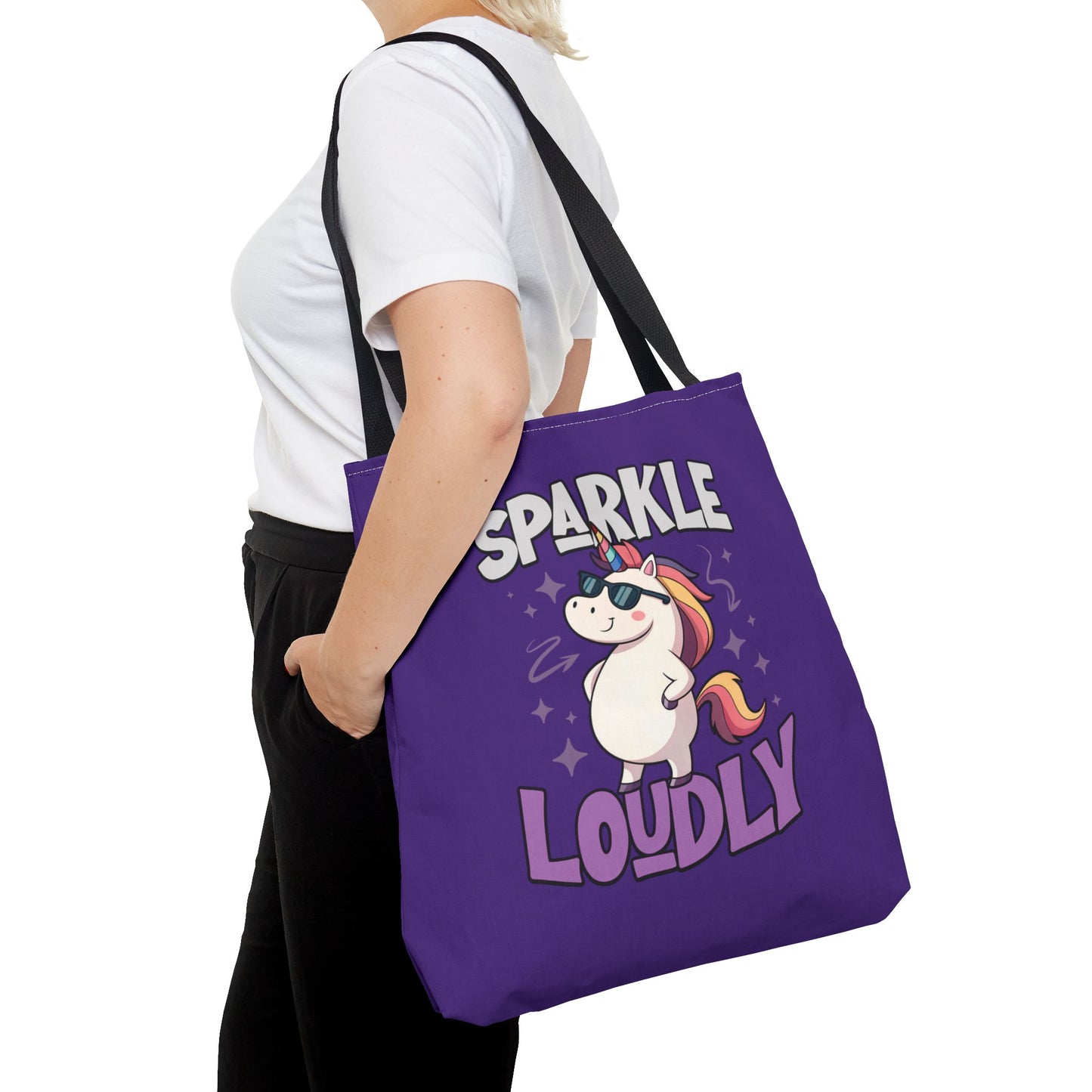 Sparkle Loudly Tote Bag