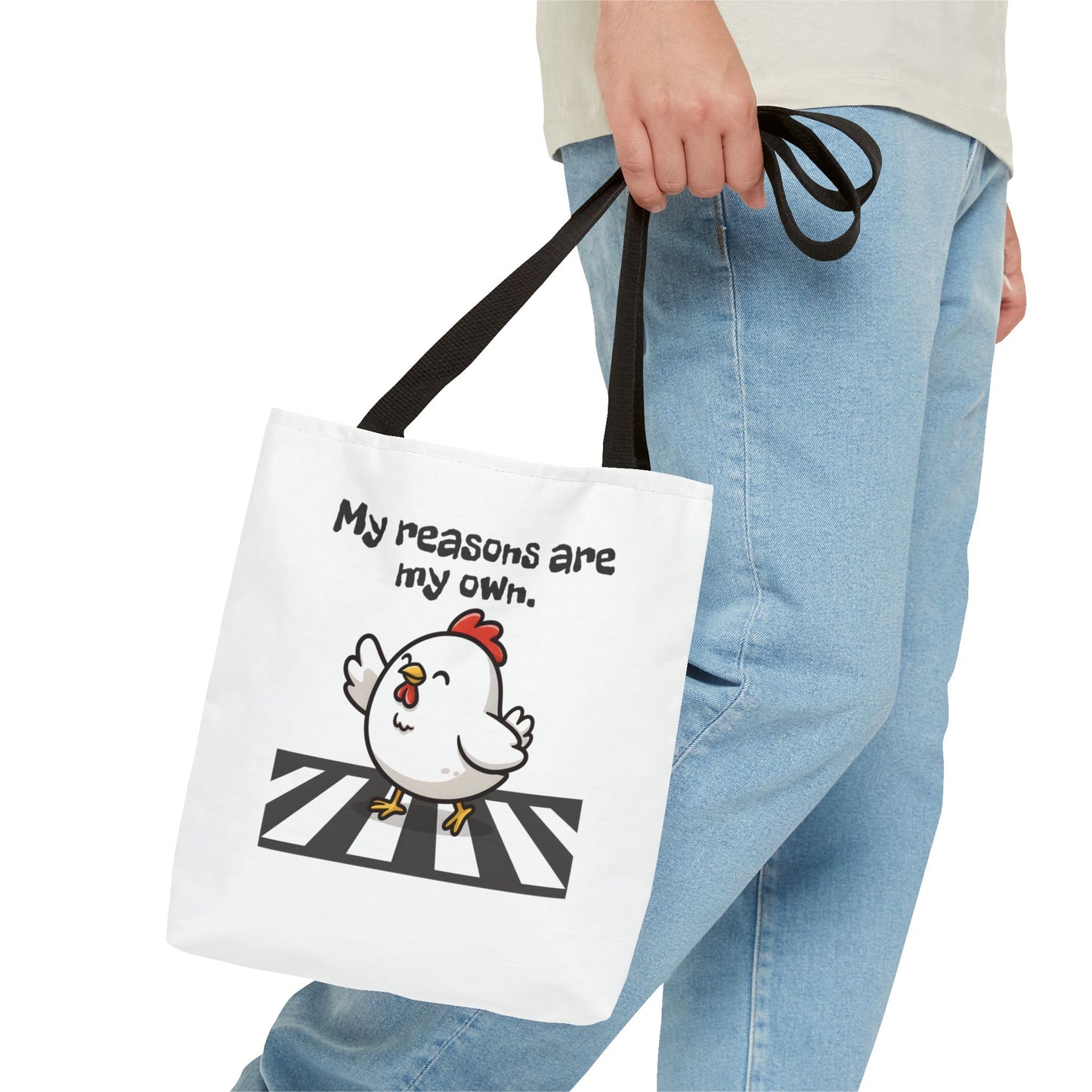 Sassy Chicken Crossing Tote Bag