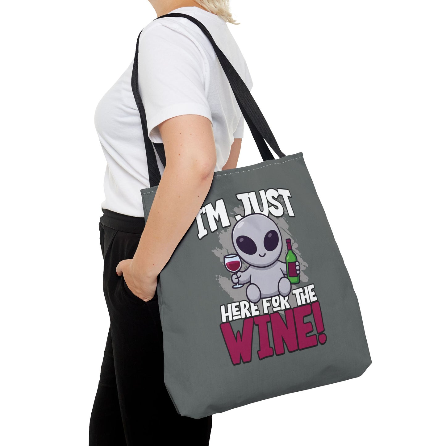 Alien Wine Lover Tote Bag