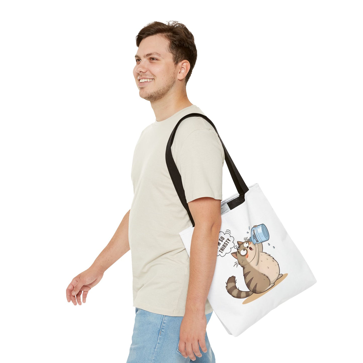 Thirsty Cat Tote Bag