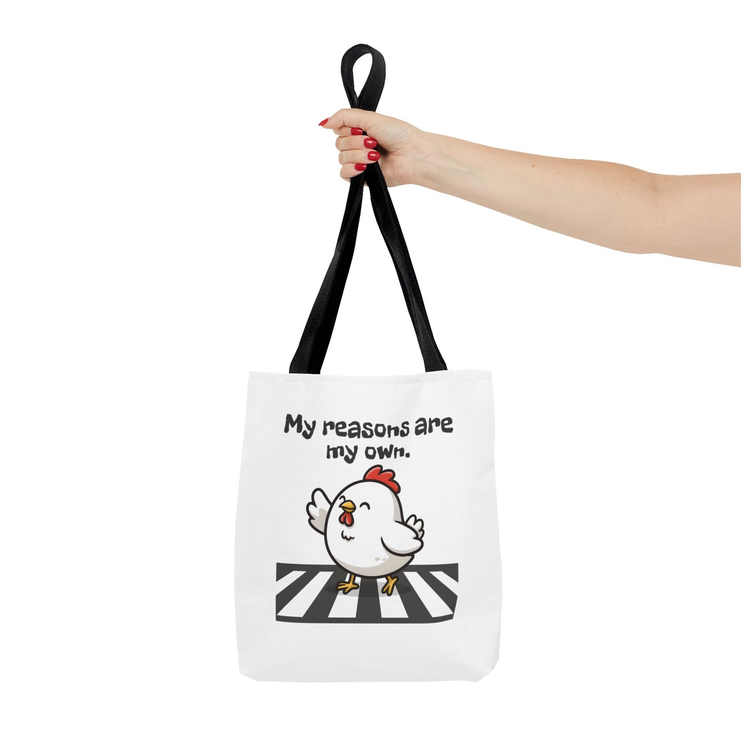 Sassy Chicken Crossing Tote Bag