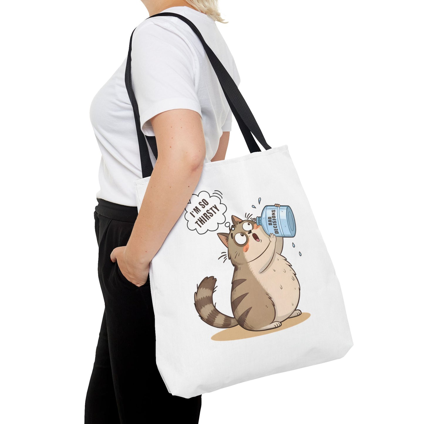 Thirsty Cat Tote Bag