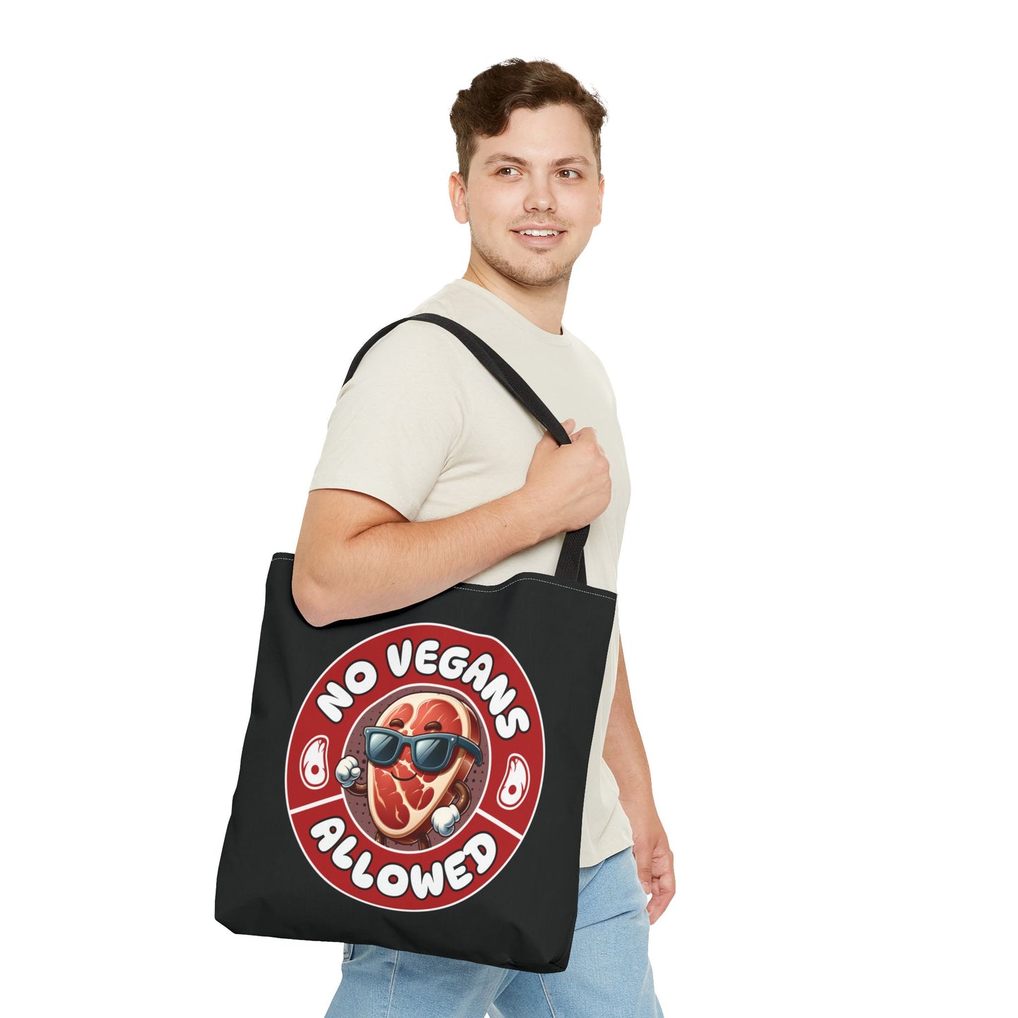 No Vegans Tote Bag