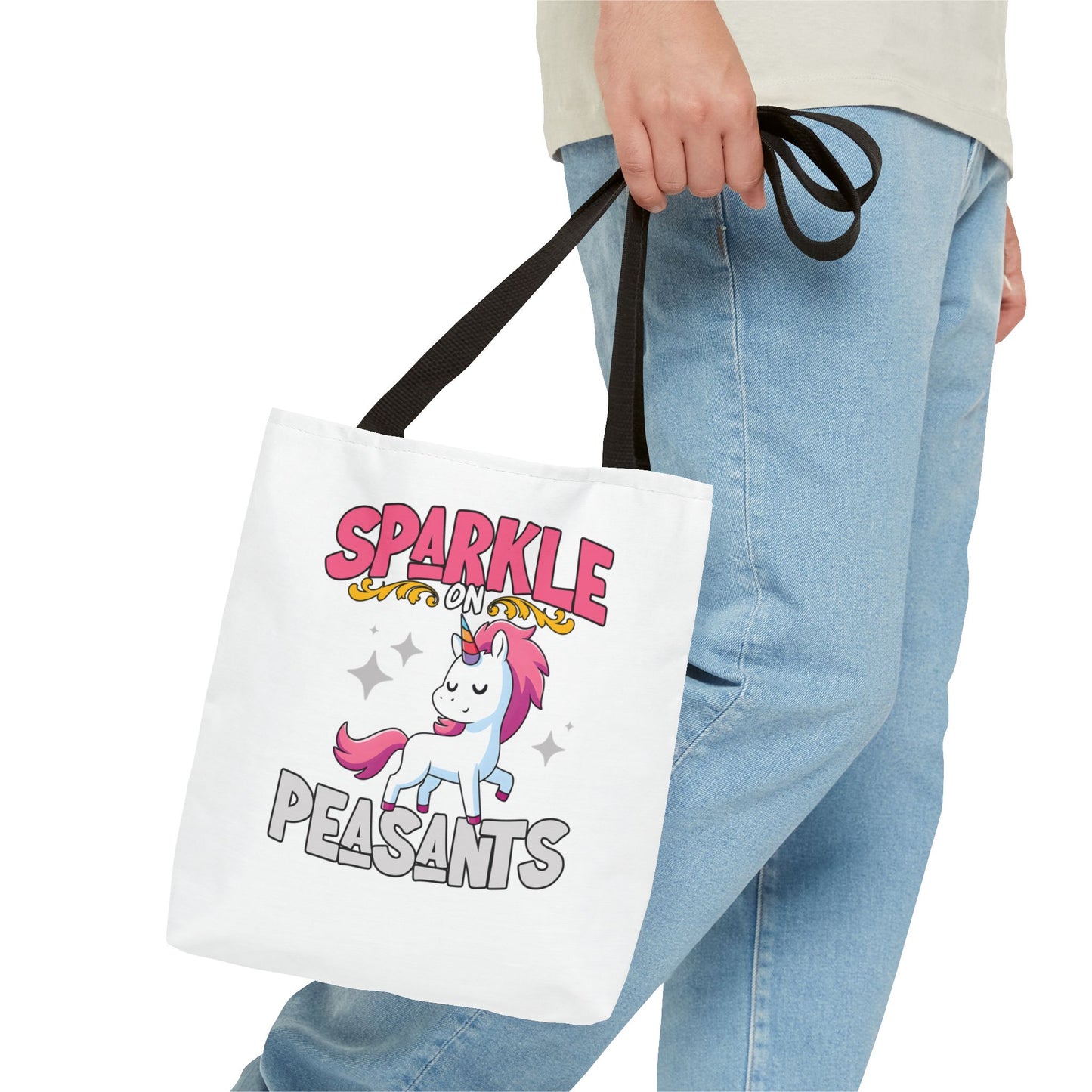 Sparkle On, Peasants Tote Bag