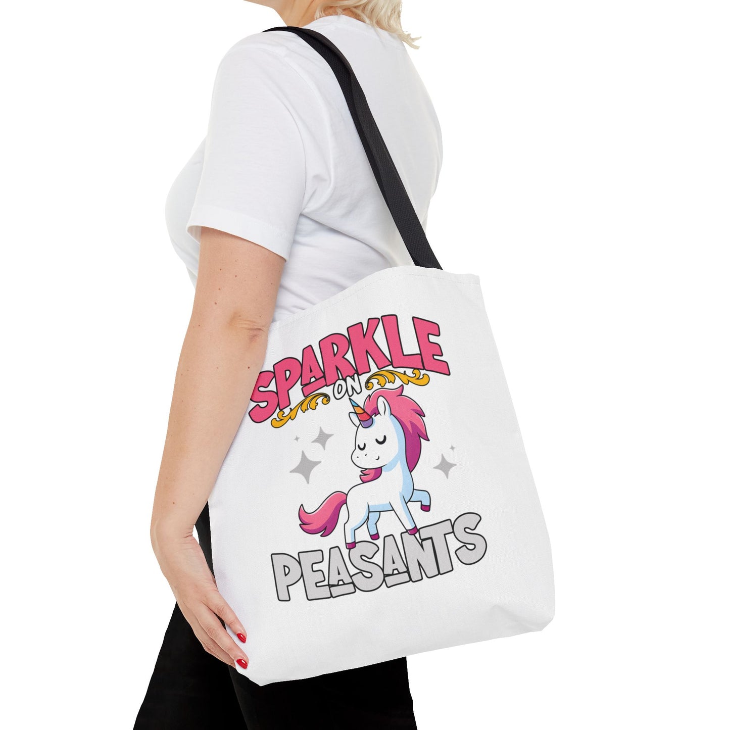 Sparkle On, Peasants Tote Bag