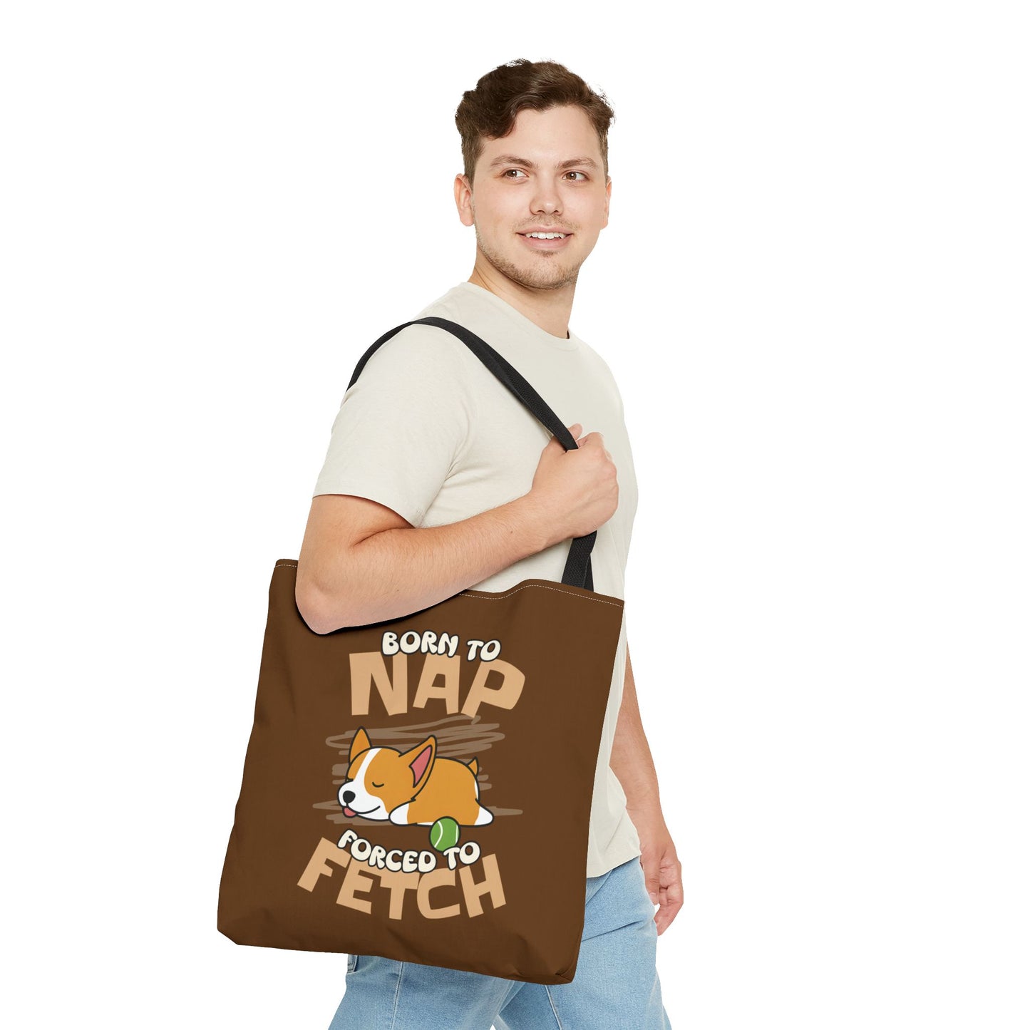 Born to Nap Corgi Tote Bag