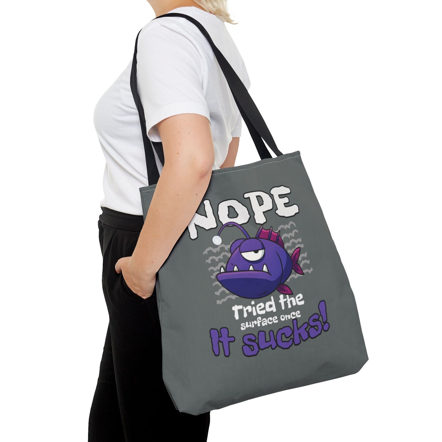 Anti-Social Anglerfish Tote Bag