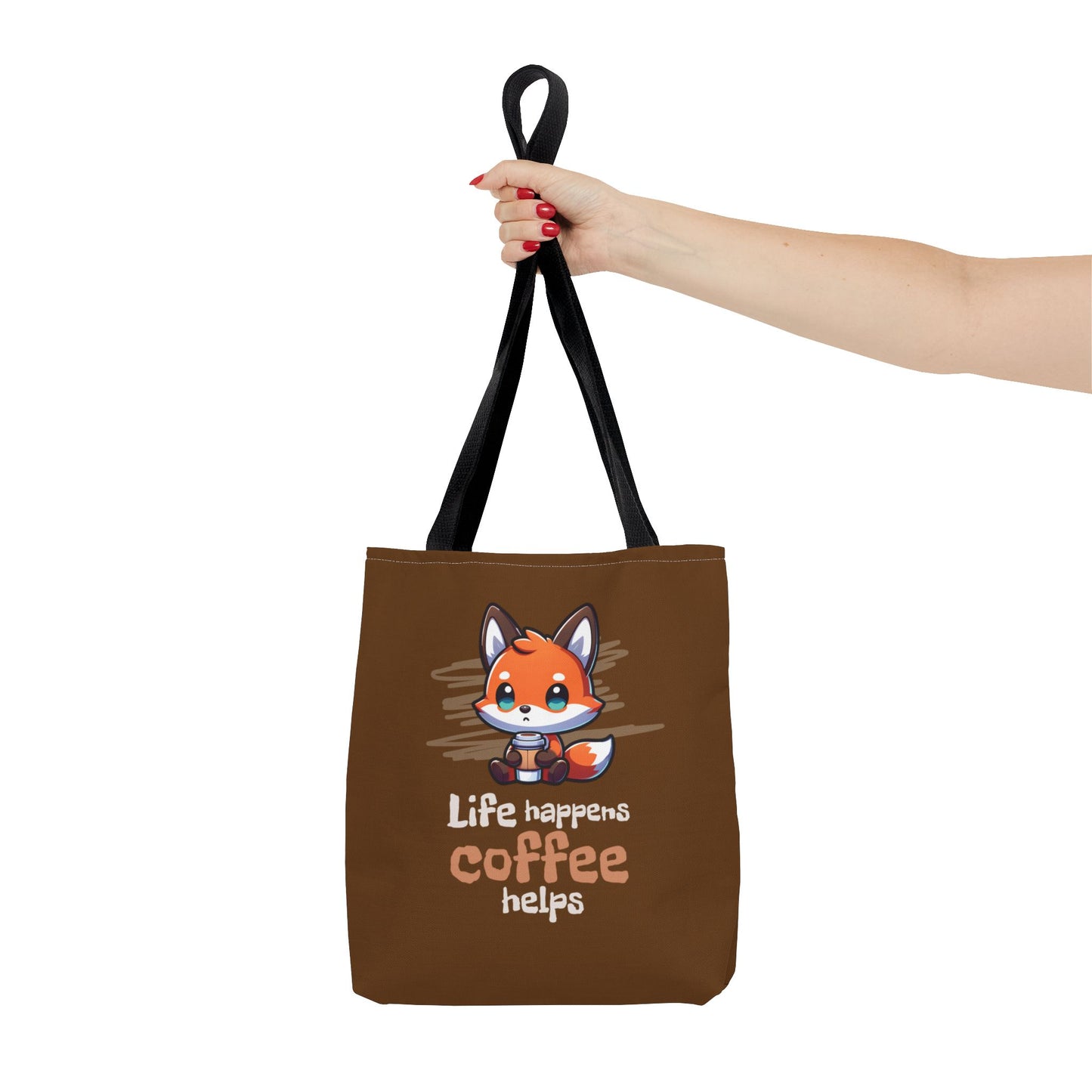 Life Happens Coffee Helps Tote Bag